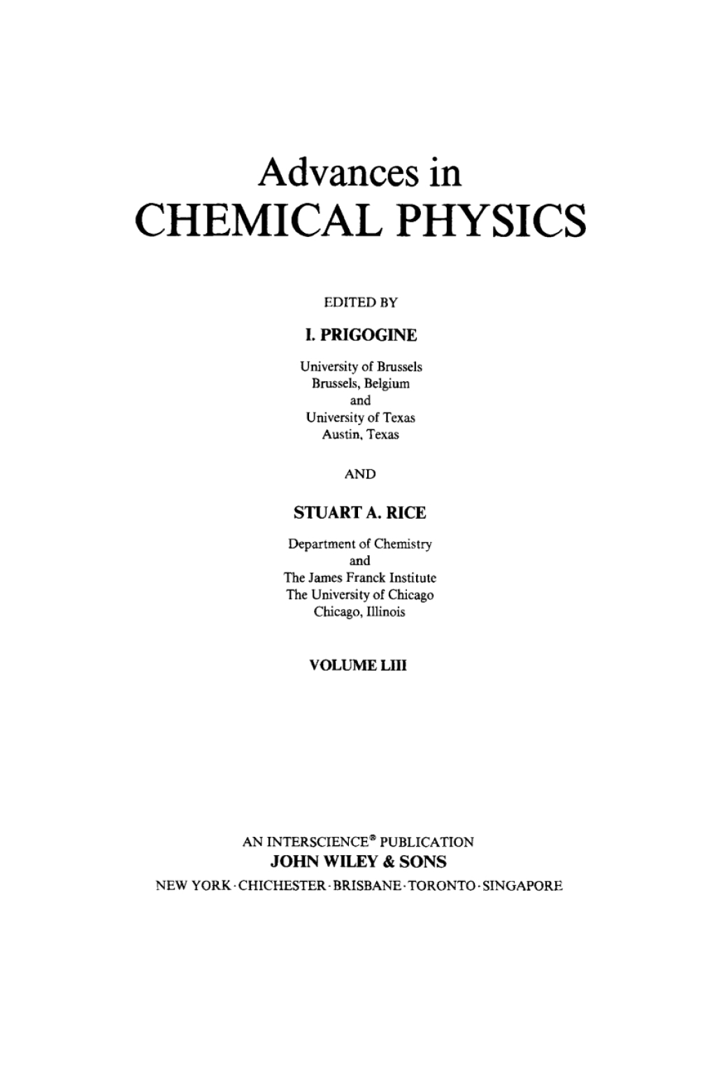 Advances in Chemical Physics 1st Edition – PDF/EPUB Version Downloadable Advances in Chemical Physics 1st Edition – PDF/EPUB Version Downloadable - Image 1