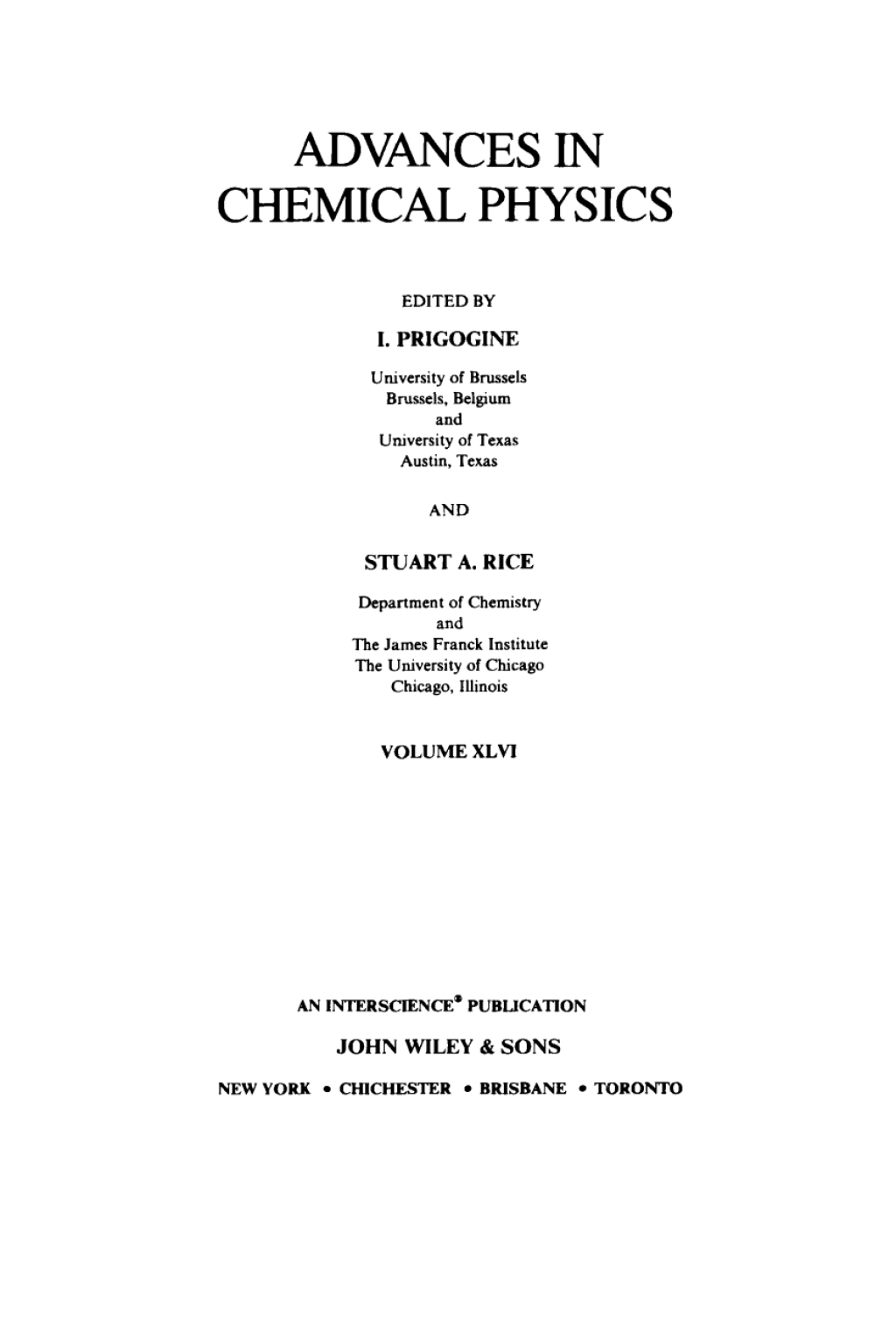 Advances in Chemical Physics 1st Edition – PDF/EPUB Version Downloadable Advances in Chemical Physics 1st Edition – PDF/EPUB Version Downloadable - Image 1