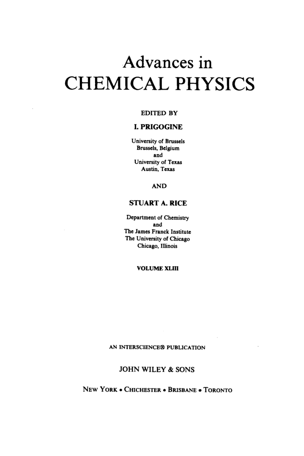 Advances in Chemical Physics 1st Edition – PDF/EPUB Version Downloadable Advances in Chemical Physics 1st Edition – PDF/EPUB Version Downloadable - Image 1