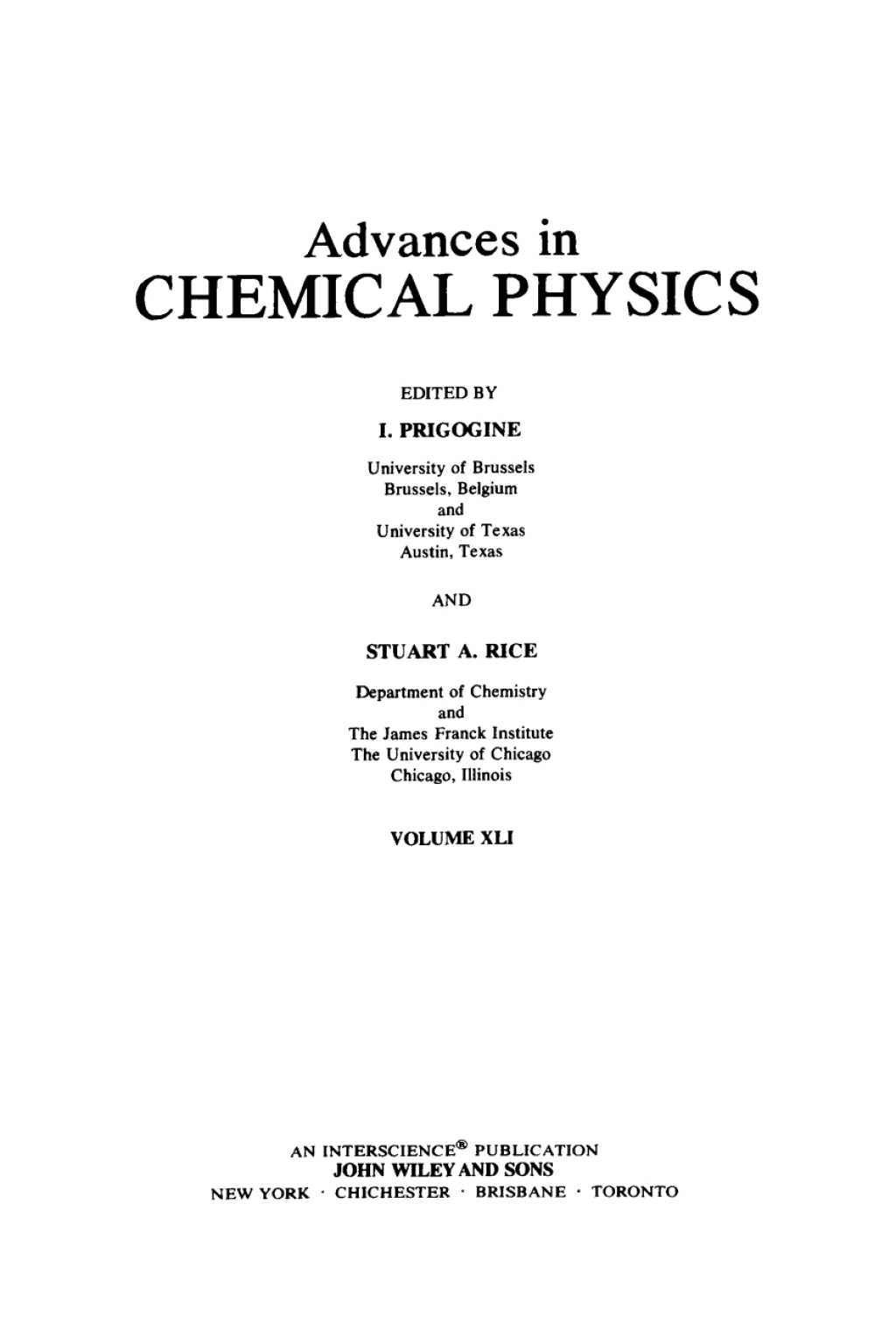 Advances in Chemical Physics 1st Edition – PDF/EPUB Version Downloadable Advances in Chemical Physics 1st Edition – PDF/EPUB Version Downloadable - Image 1