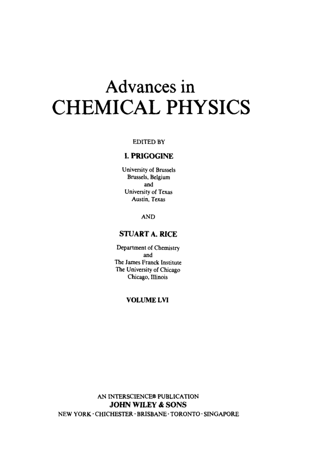Advances in Chemical Physics 1st Edition – PDF/EPUB Version Downloadable Advances in Chemical Physics 1st Edition – PDF/EPUB Version Downloadable - Image 1
