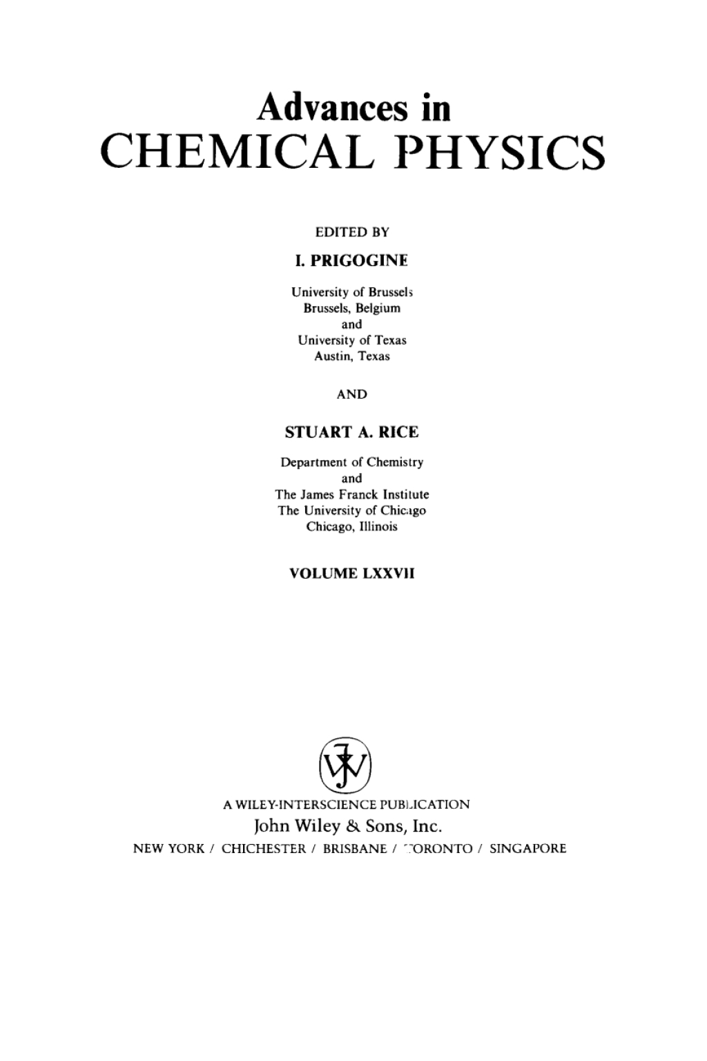 Advances in Chemical Physics 1st Edition – PDF/EPUB Version Downloadable Advances in Chemical Physics 1st Edition – PDF/EPUB Version Downloadable - Image 1