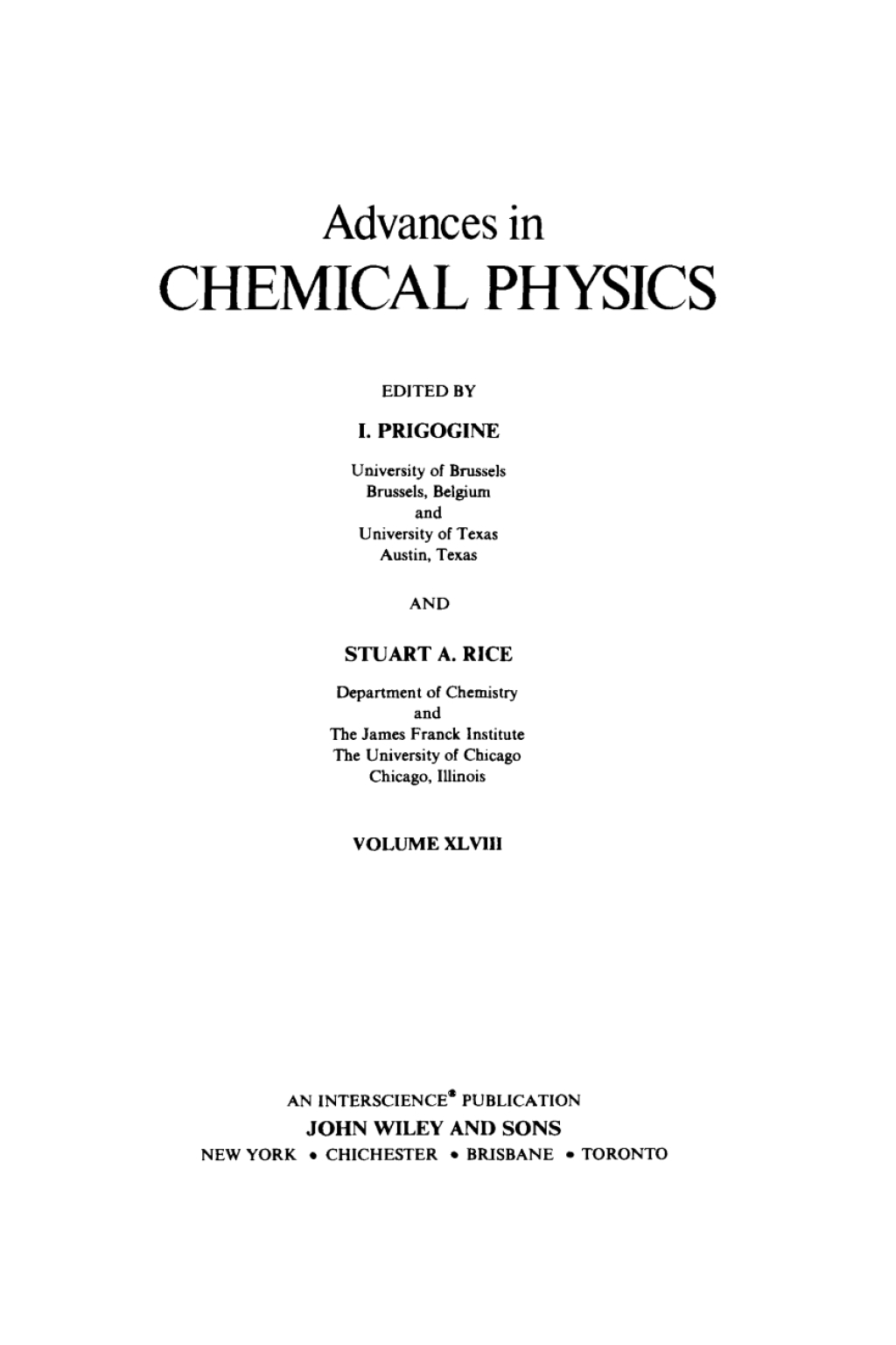 Advances in Chemical Physics 1st Edition – PDF/EPUB Version Downloadable Advances in Chemical Physics 1st Edition – PDF/EPUB Version Downloadable - Image 1
