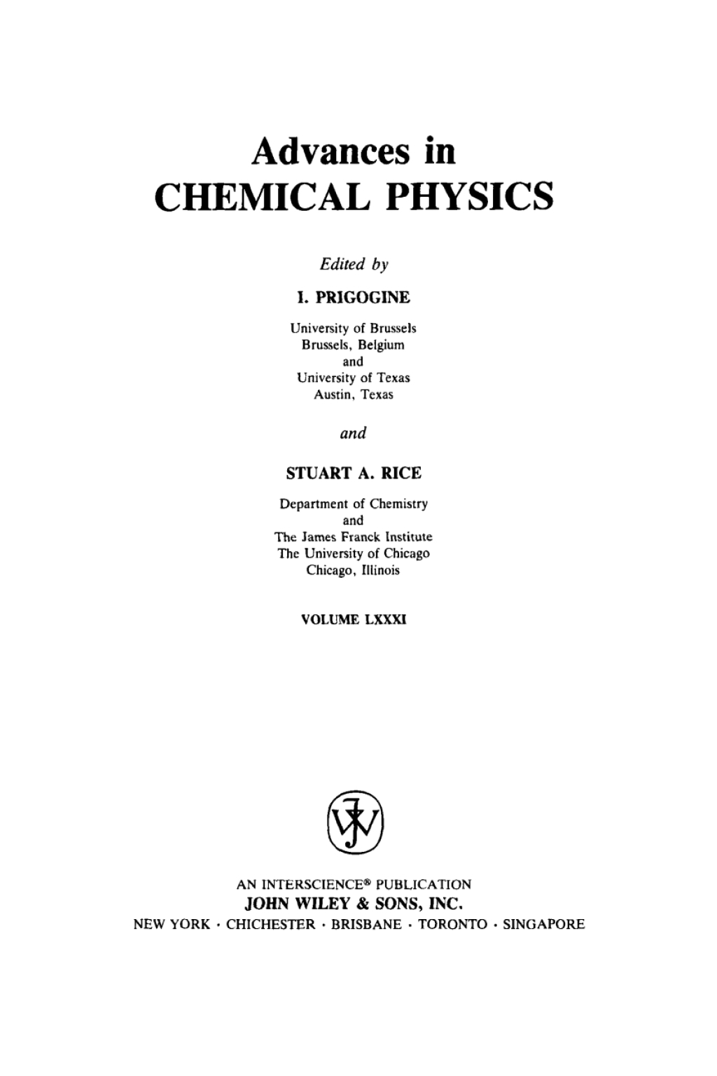 Advances in Chemical Physics 1st Edition – PDF/EPUB Version Downloadable Advances in Chemical Physics 1st Edition – PDF/EPUB Version Downloadable - Image 1