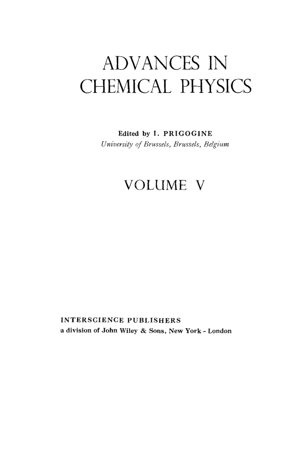 Advances in Chemical Physics 1st Edition - (PDF/EPUB Version)