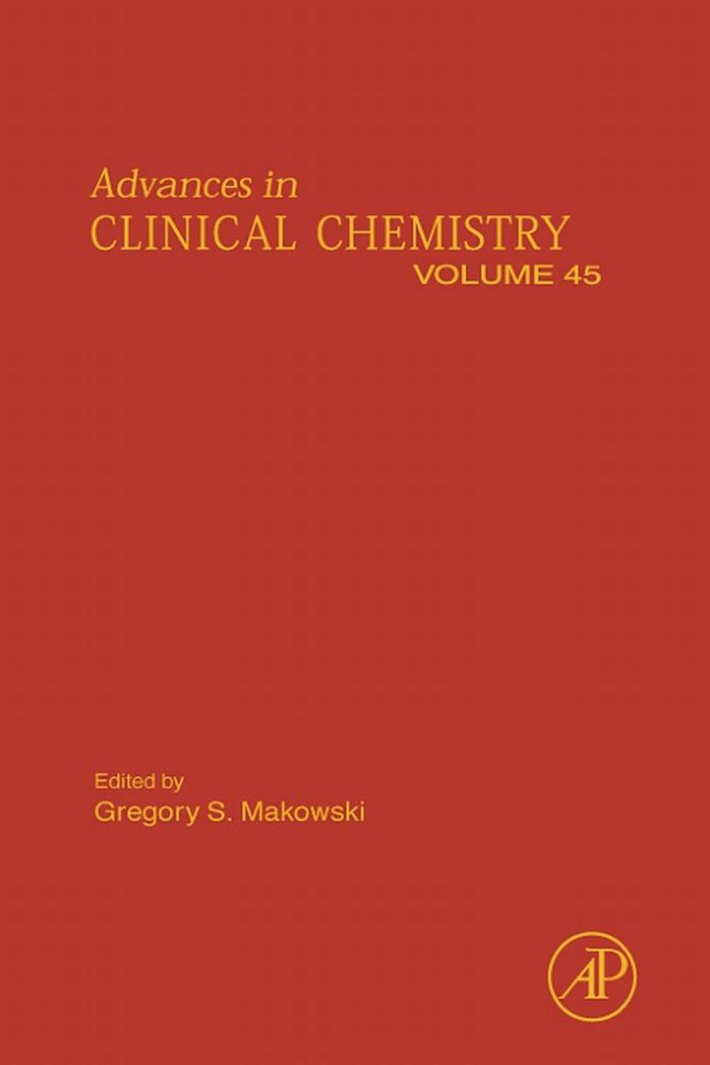 Advances in Clinical Chemistry â€“ PDF/EPUB Version Downloadable