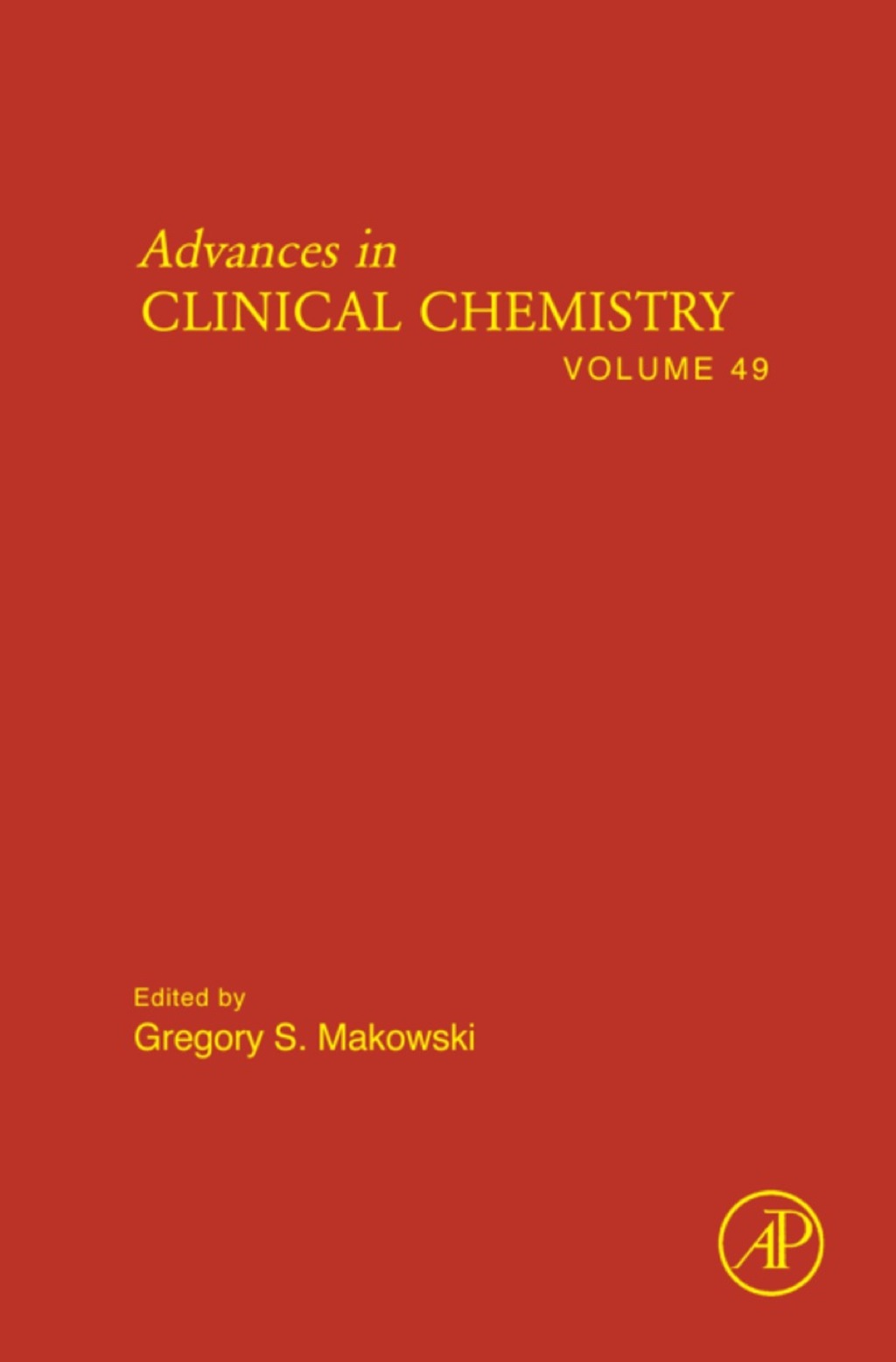 Advances in Clinical Chemistry â€“ PDF/EPUB Version Downloadable