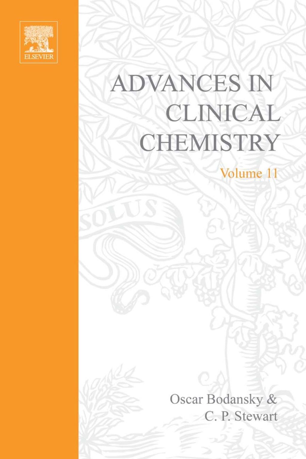 ADVANCES IN CLINICAL CHEMISTRY VOL 11  â€“ PDF/EPUB Version Downloadable