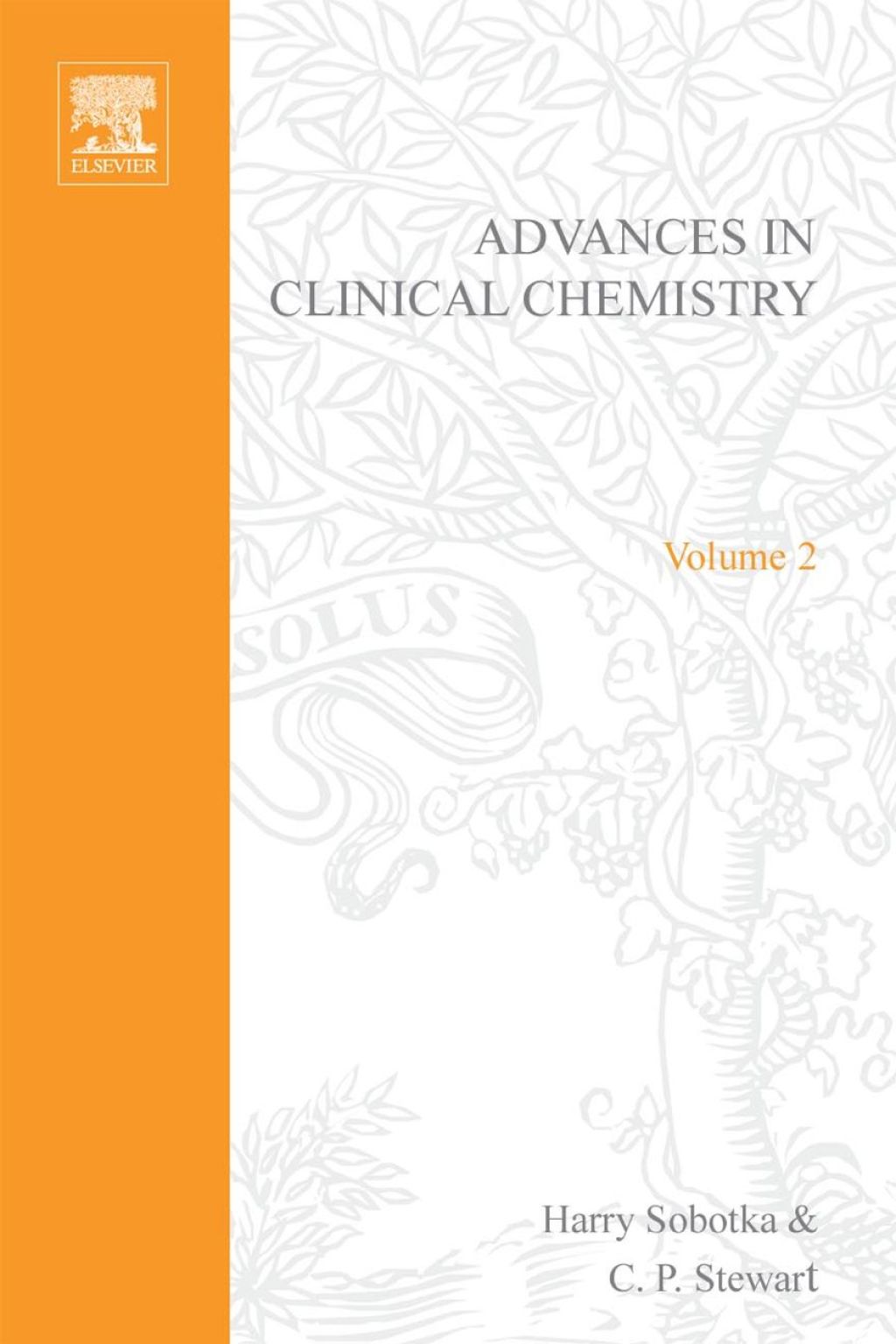 ADVANCES IN CLINICAL CHEMISTRY VOL 2  â€“ PDF/EPUB Version Downloadable