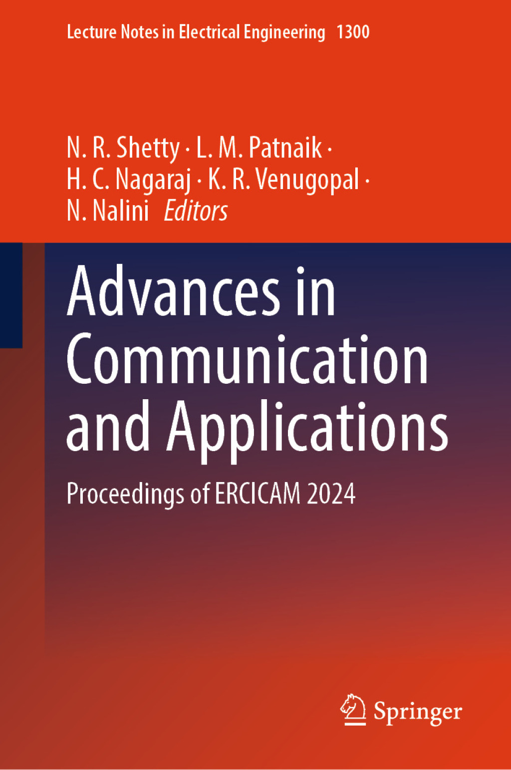 Advances in Communication and Applications Proceedings of ERCICAM 2024 â€“ PDF/EPUB Version Downloadable
