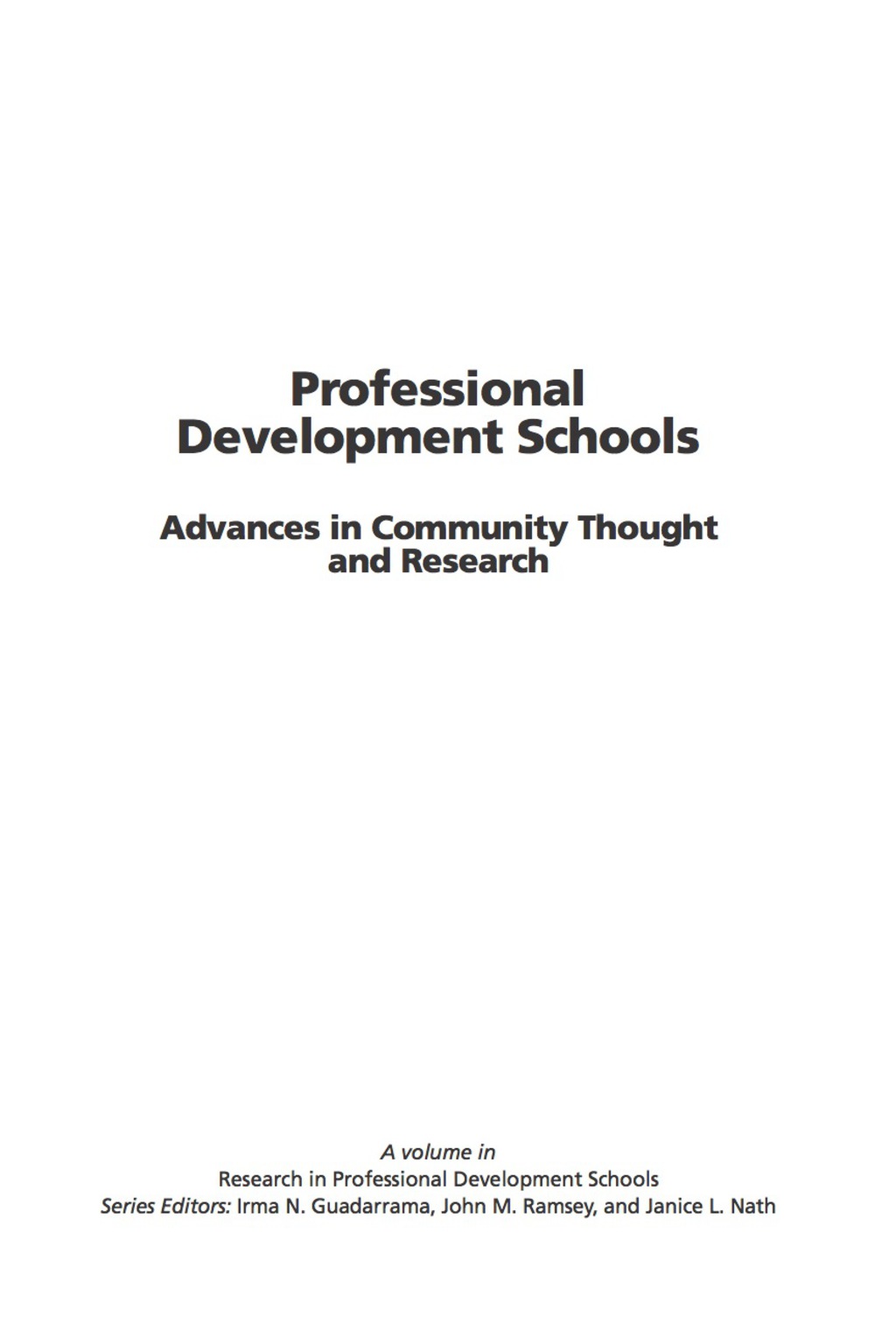 Advances in Community Thought and Research  â€“ PDF/EPUB Version Downloadable