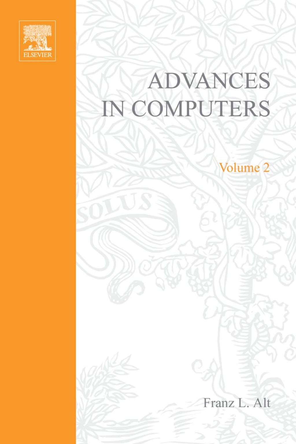 ADVANCES IN COMPUTERS VOL 2  â€“ PDF/EPUB Version Downloadable
