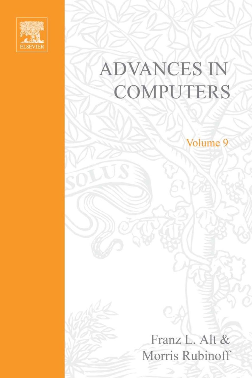ADVANCES IN COMPUTERS VOL 9  â€“ PDF/EPUB Version Downloadable