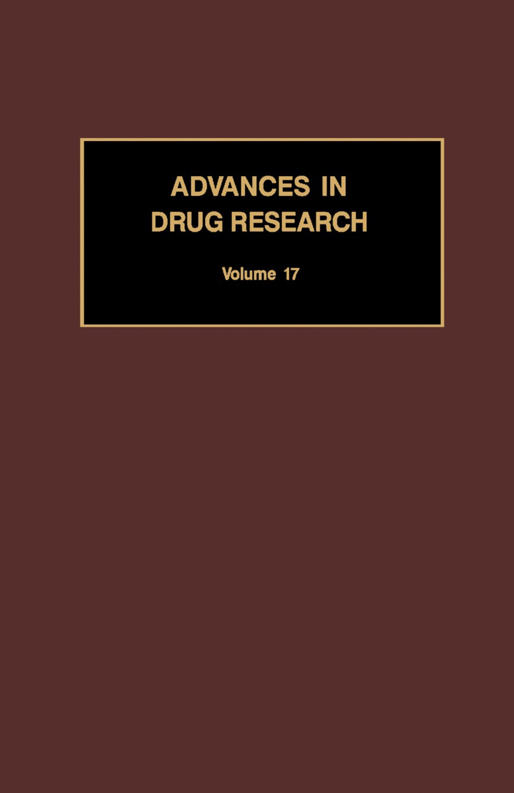 Advances in Drug Research  â€“ PDF/EPUB Version Downloadable