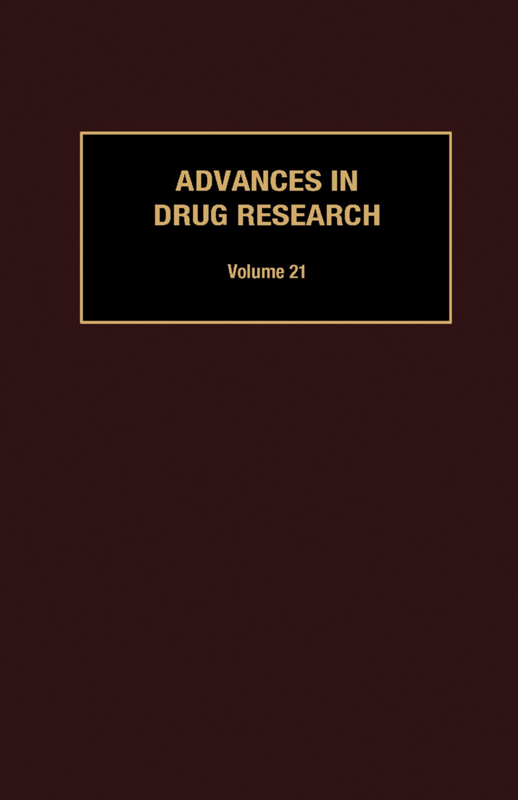 Advances in Drug Research  â€“ PDF/EPUB Version Downloadable