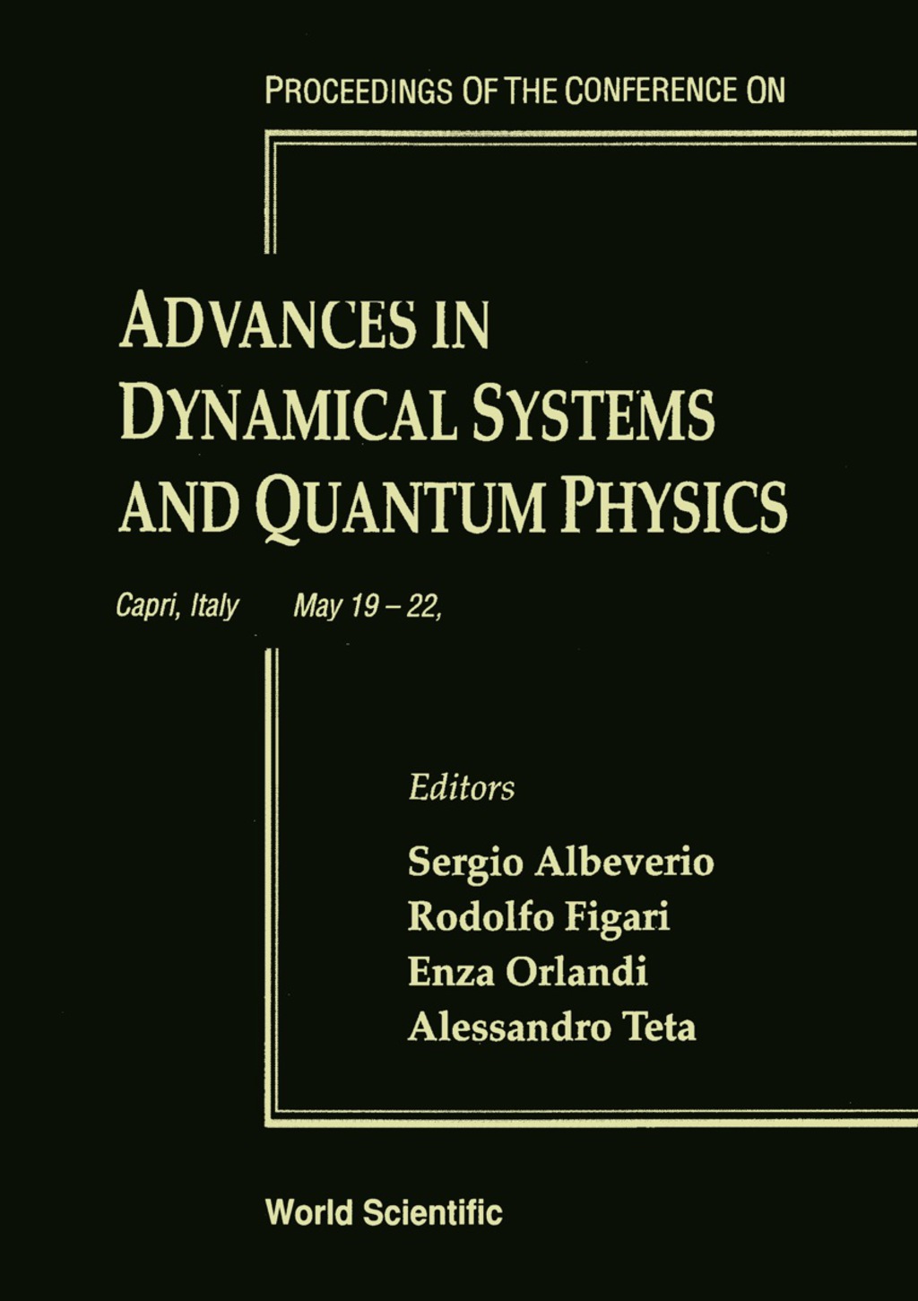 Advances In Dynamical Systems And Quantum Physics - Proceedings Of The Conference â€“ PDF/EPUB Version Downloadable