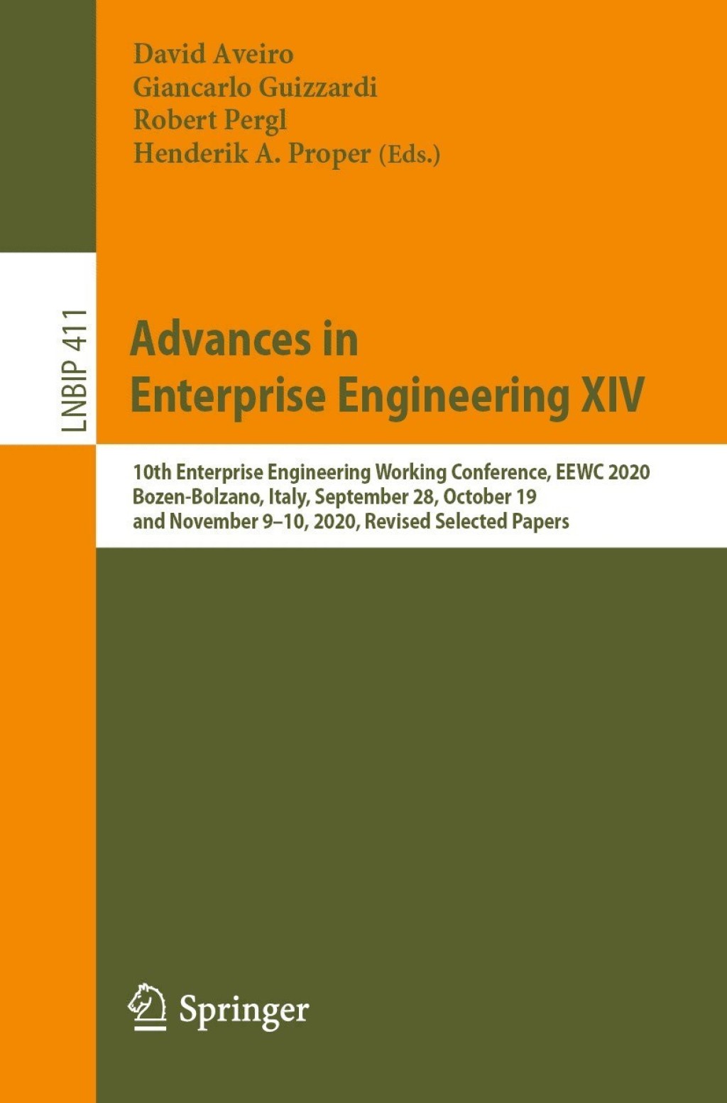 Advances in Enterprise Engineering XIV 10th Enterprise Engineering Working Conference, EEWC 2020, Bozen-Bolzano, Italy, September 28, October 19, and November 9â€“10, 2020, Revised Selected Papers  â€“ PDF/EPUB Version Downloadable