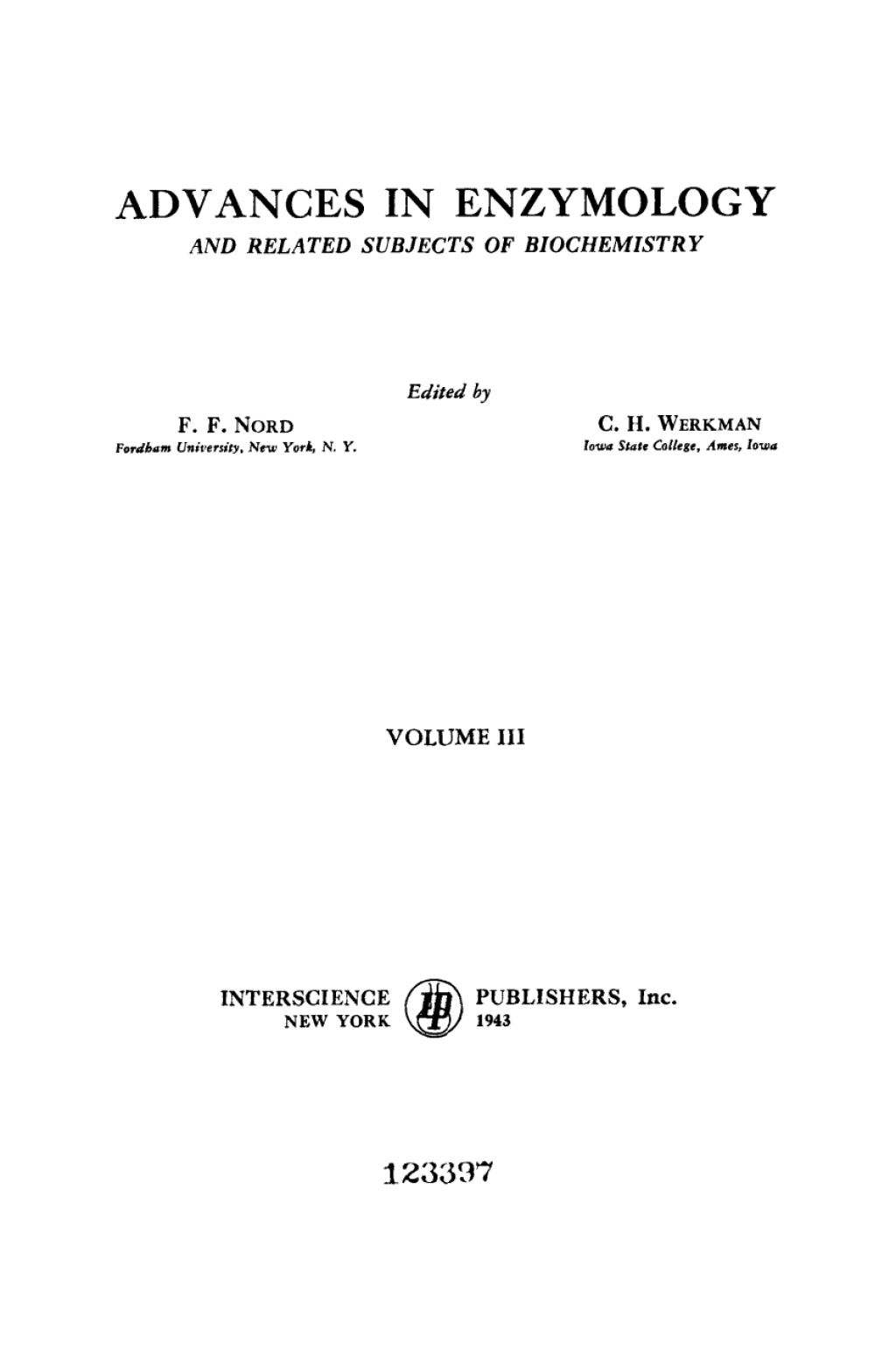 Advances in Enzymology and Related Areas of Molecular Biology 1st Edition â€“ PDF/EPUB Version Downloadable