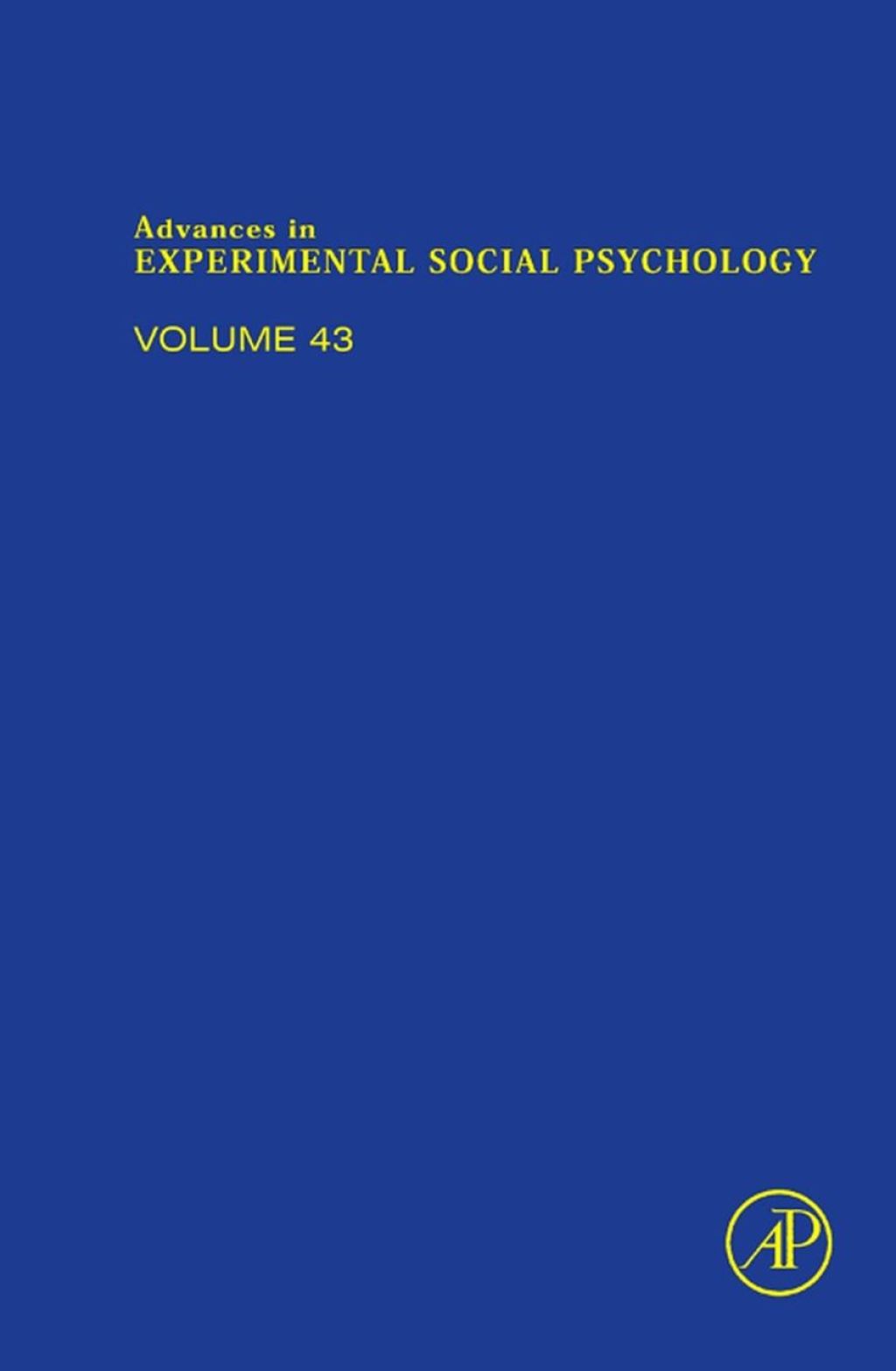 Advances in Experimental Social Psychology â€“ PDF/EPUB Version Downloadable