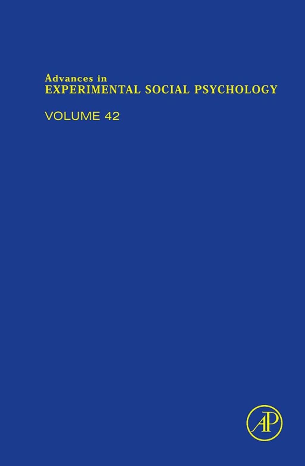 Advances in Experimental Social Psychology â€“ PDF/EPUB Version Downloadable