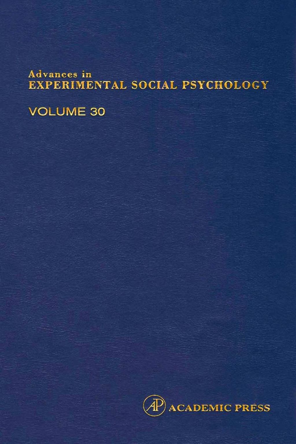 Advances in Experimental Social Psychology â€“ PDF/EPUB Version Downloadable