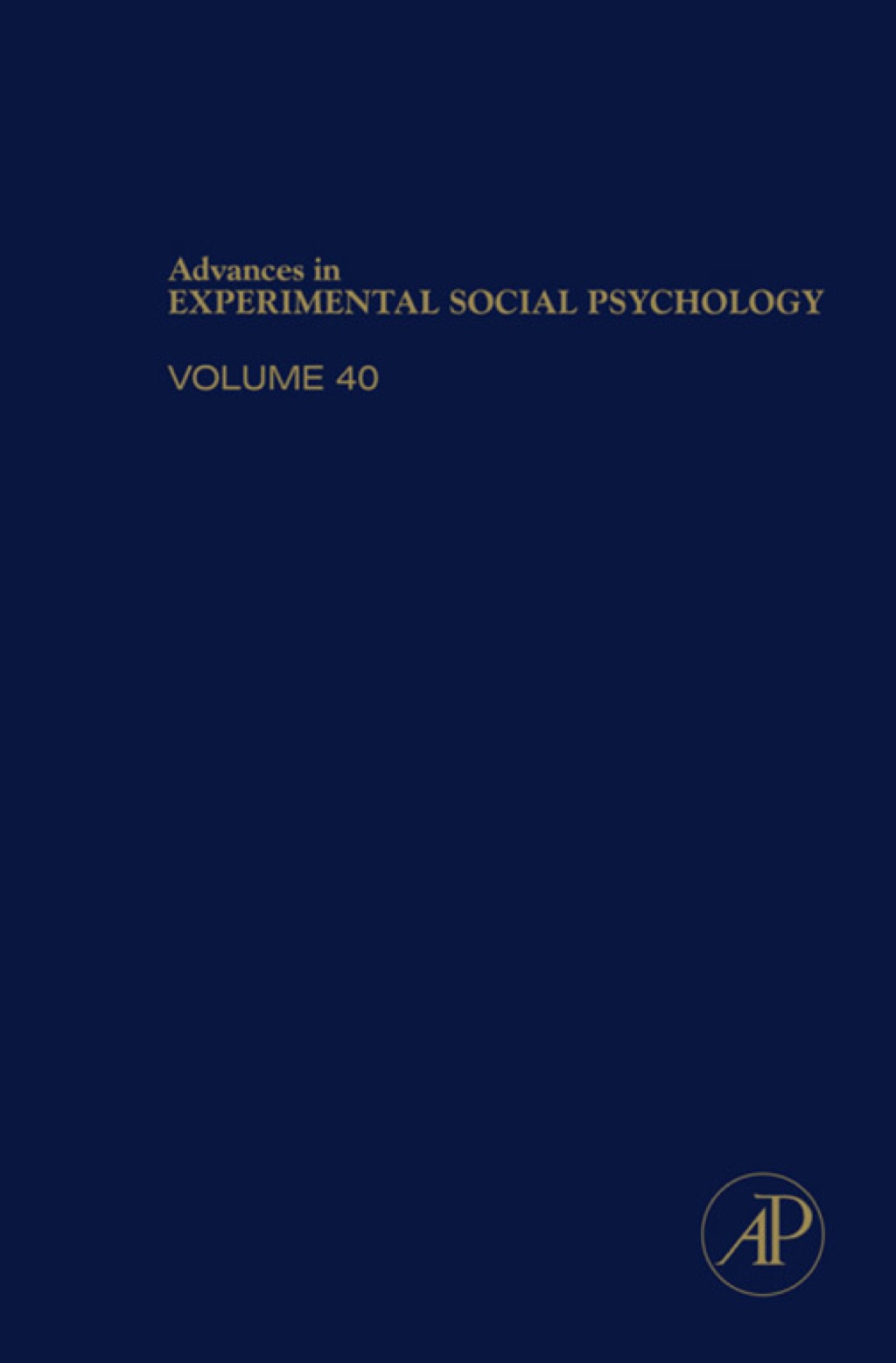 Advances in Experimental Social Psychology â€“ PDF/EPUB Version Downloadable