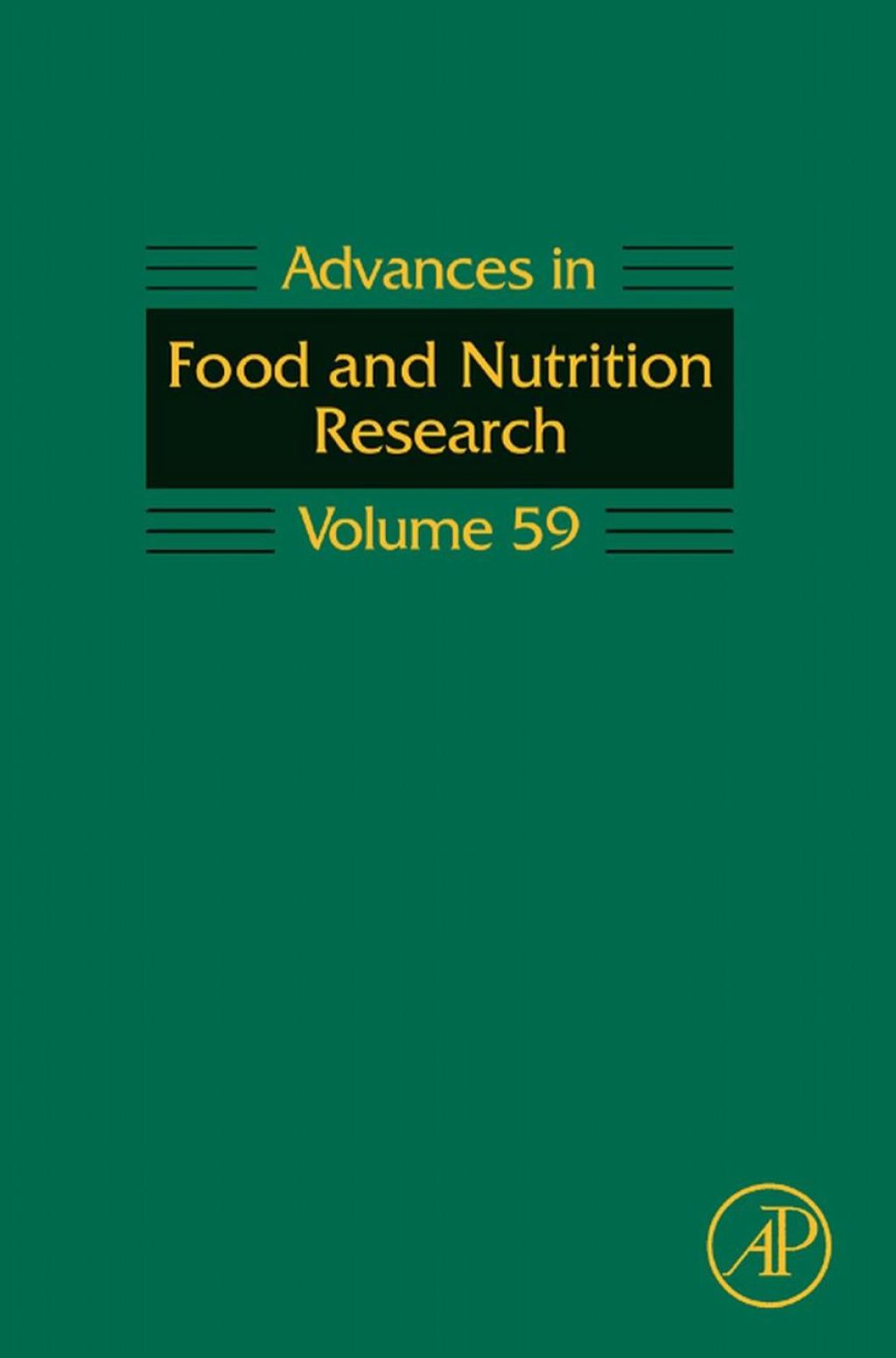 Advances in Food and Nutrition Research: Volume 59 â€“ PDF/EPUB Version Downloadable