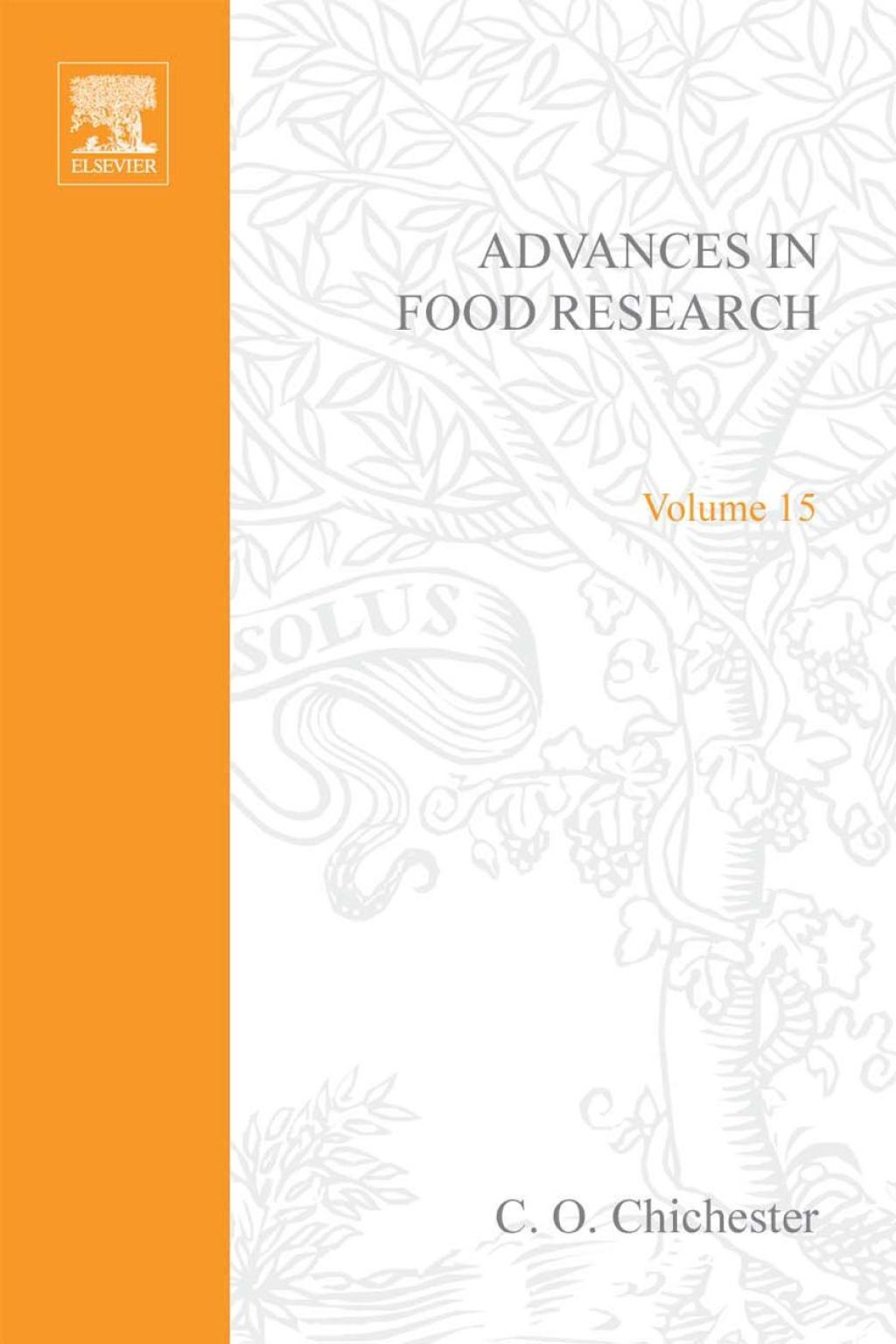 ADVANCES IN FOOD RESEARCH V15  â€“ PDF/EPUB Version Downloadable