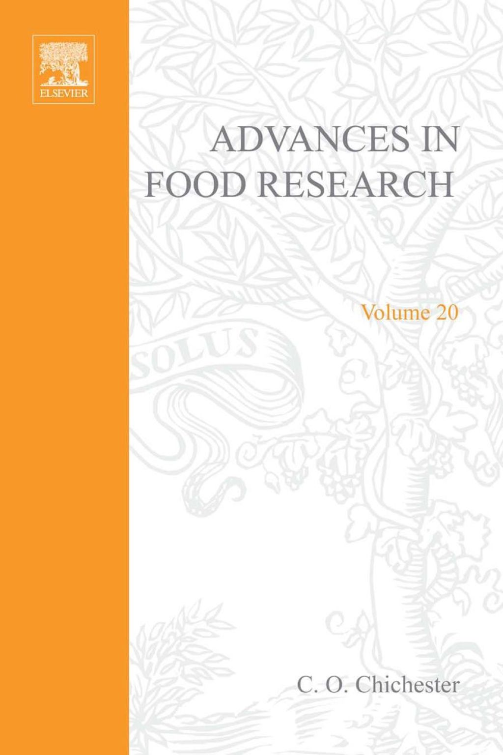 ADVANCES IN FOOD RESEARCH VOLUME 20  â€“ PDF/EPUB Version Downloadable