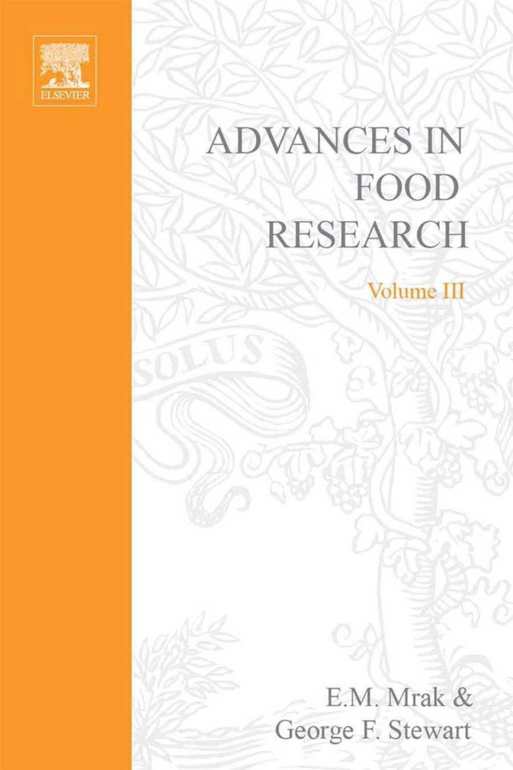 ADVANCES IN FOOD RESEARCH VOLUME 3  â€“ PDF/EPUB Version Downloadable
