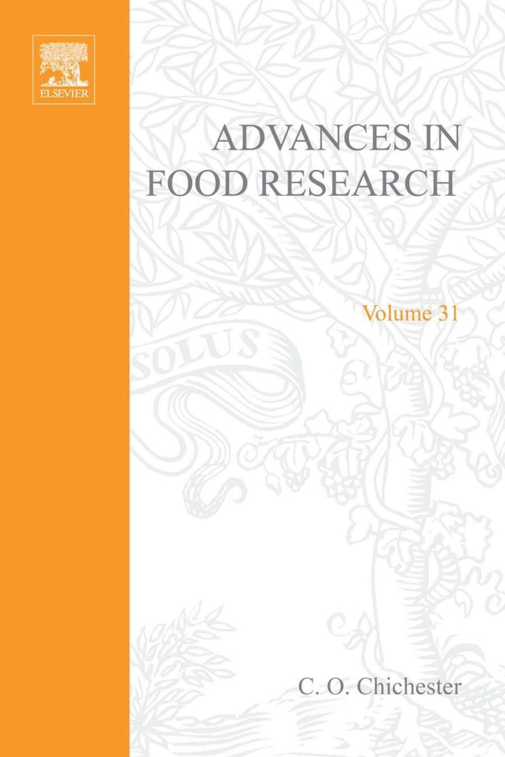 ADVANCES IN FOOD RESEARCH VOLUME 31  â€“ PDF/EPUB Version Downloadable