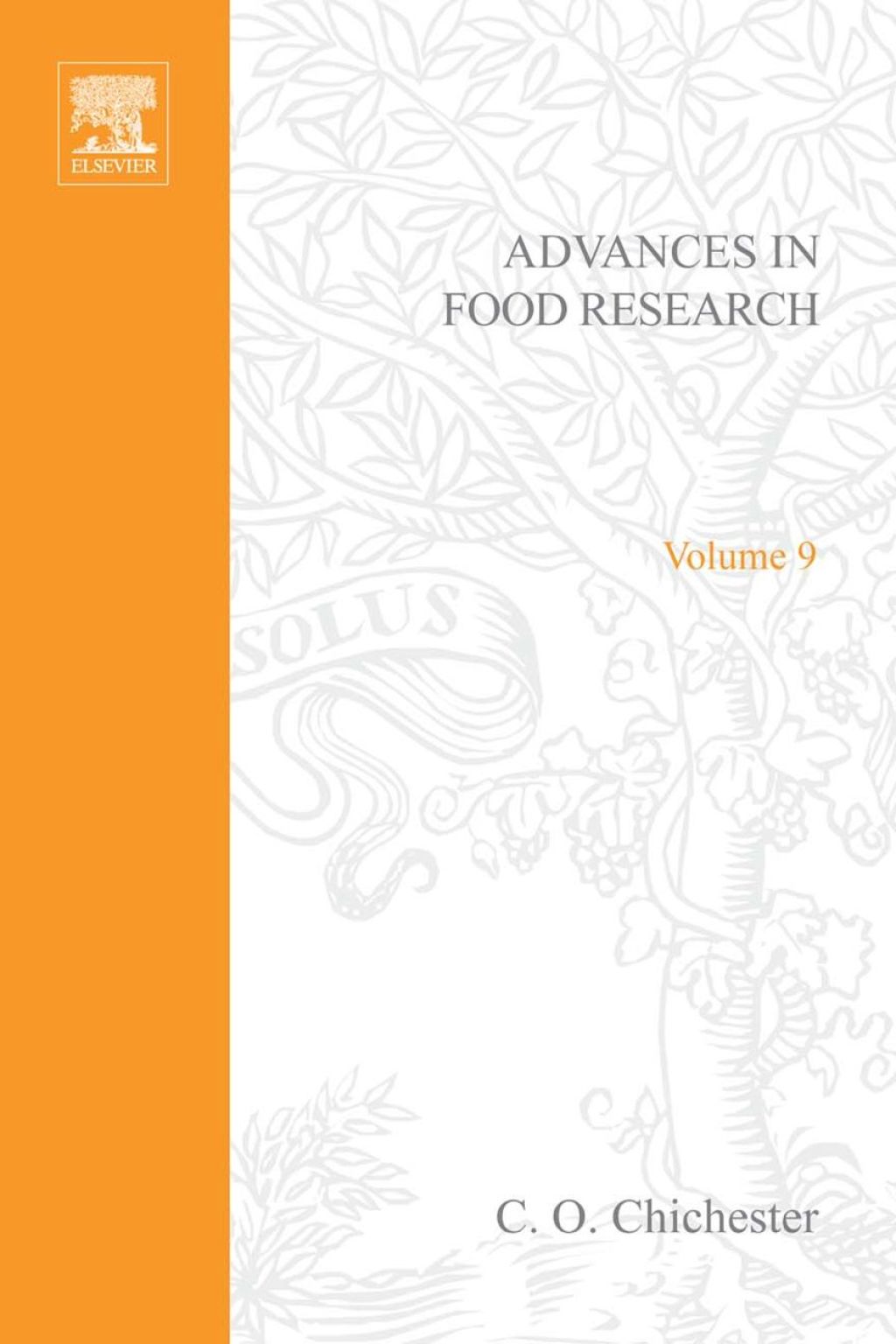 ADVANCES IN FOOD RESEARCH VOLUME 9  â€“ PDF/EPUB Version Downloadable