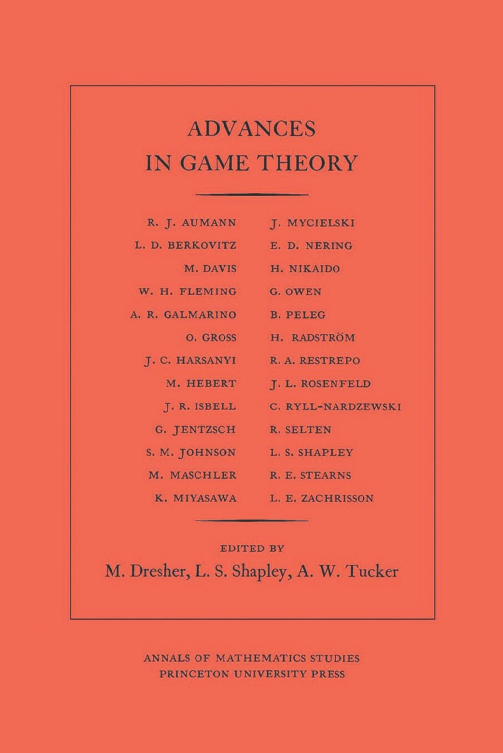 Advances in Game Theory â€“ PDF/EPUB Version Downloadable