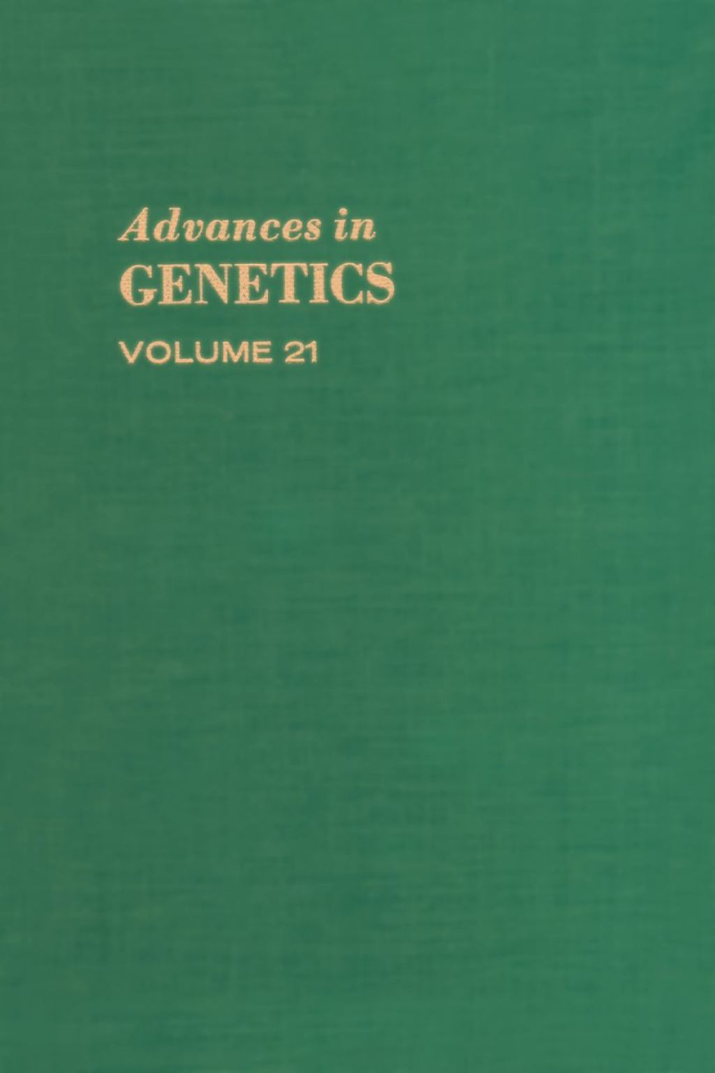 Advances in Genetics  â€“ PDF/EPUB Version Downloadable