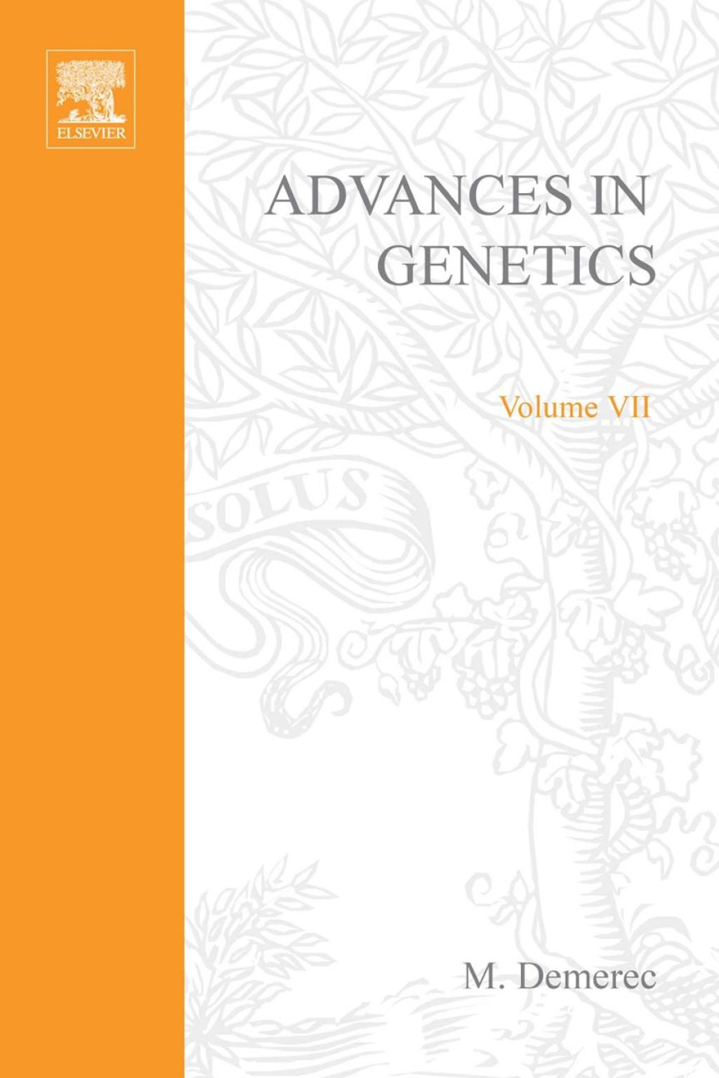 ADVANCES IN GENETICS VOLUME 7  â€“ PDF/EPUB Version Downloadable