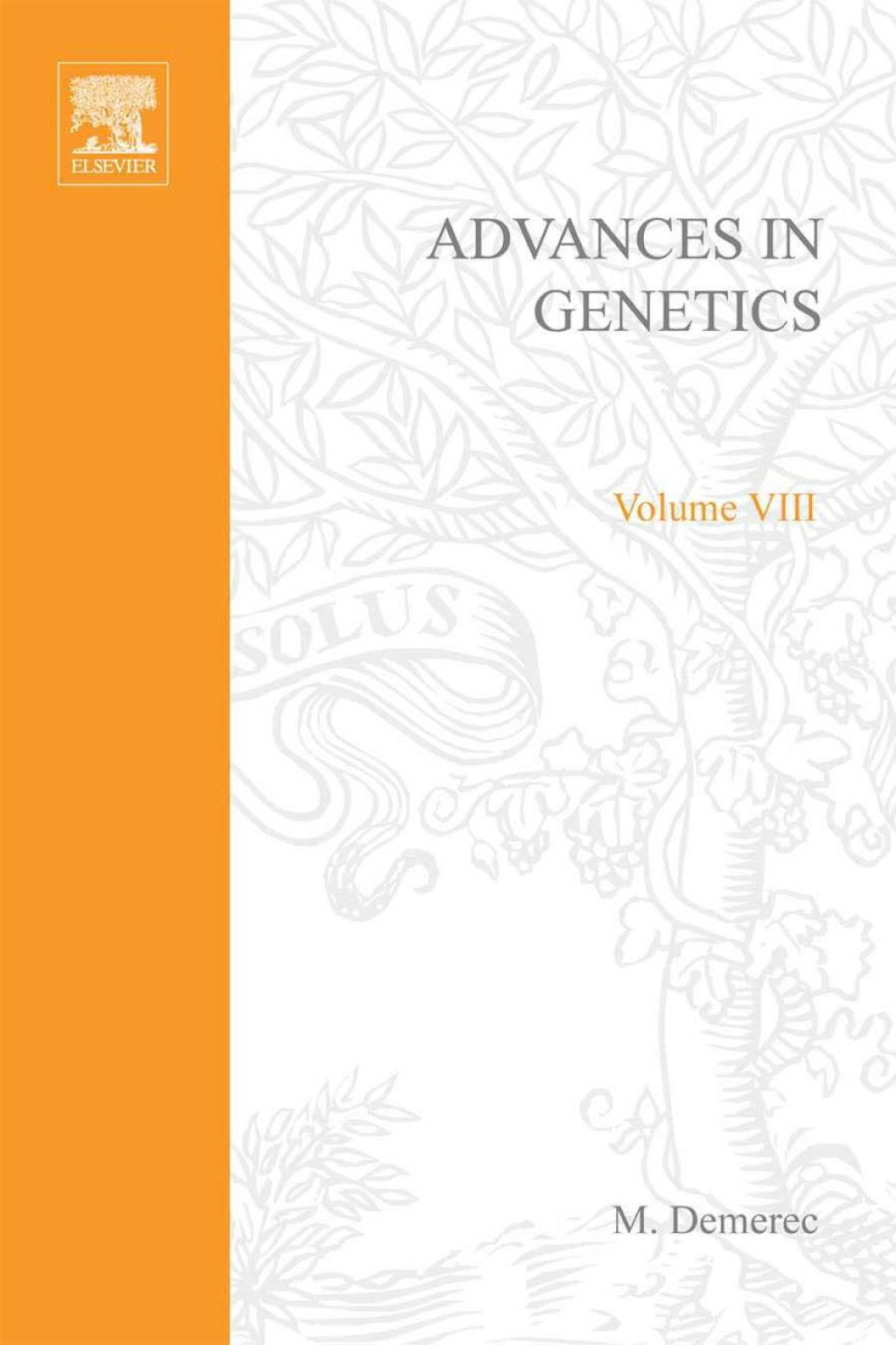 ADVANCES IN GENETICS VOLUME 8  â€“ PDF/EPUB Version Downloadable