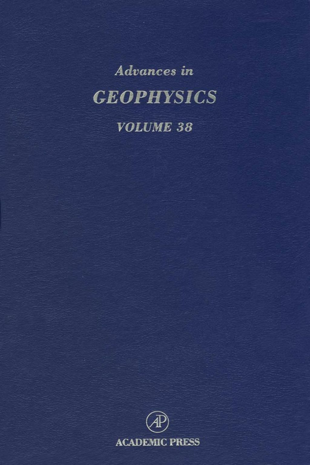 Advances in Geophysics â€“ PDF/EPUB Version Downloadable