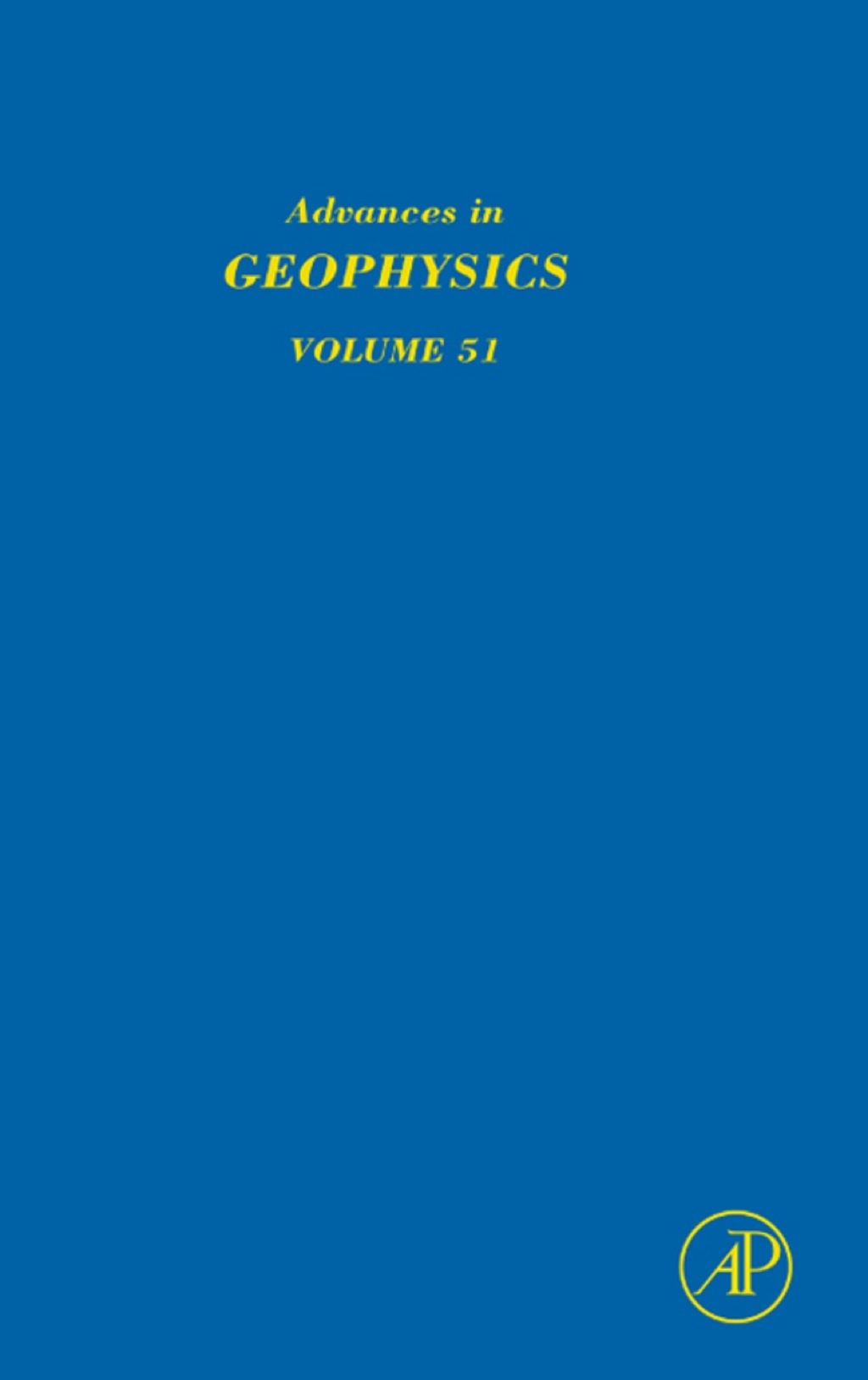 Advances in Geophysics â€“ PDF/EPUB Version Downloadable