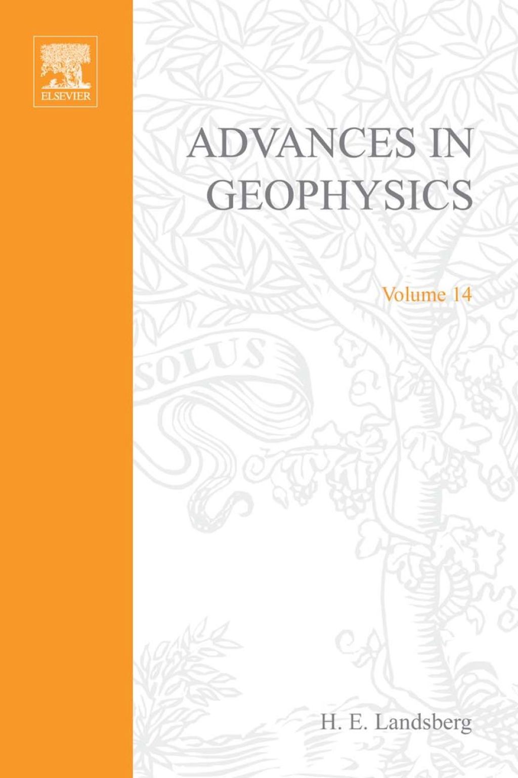 ADVANCES IN GEOPHYSICS VOLUME 14  â€“ PDF/EPUB Version Downloadable