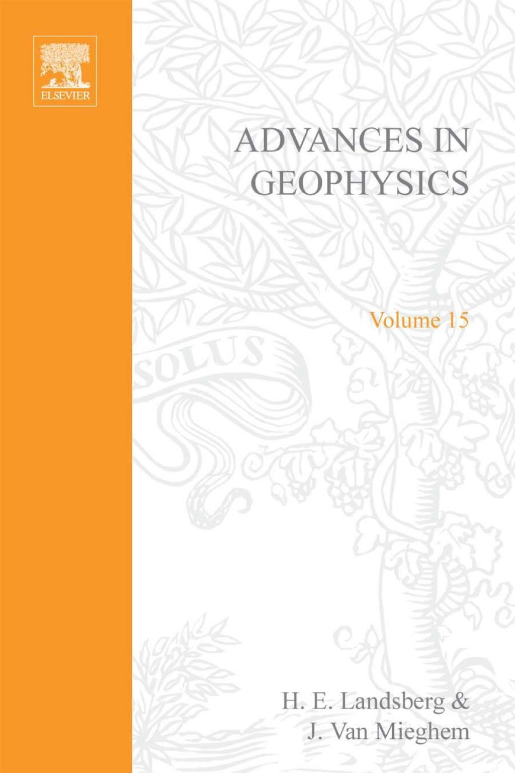 ADVANCES IN GEOPHYSICS VOLUME 15  â€“ PDF/EPUB Version Downloadable