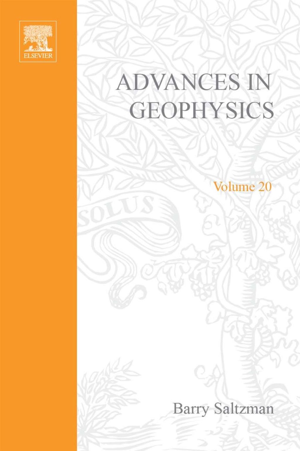 ADVANCES IN GEOPHYSICS VOLUME 20  â€“ PDF/EPUB Version Downloadable