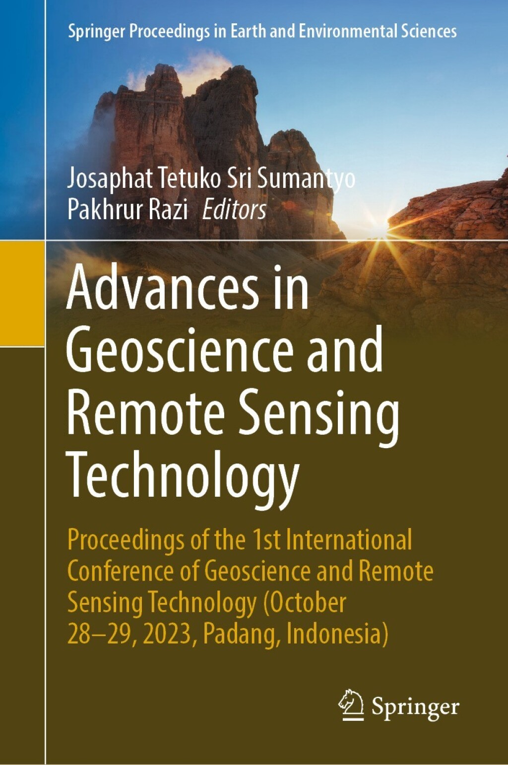 Advances in Geoscience and Remote Sensing Technology Proceedings of the 1st International Conference of Geoscience and Remote Sensing Technology (October 28-29, 2023, Padang, Indonesia) â€“ PDF/EPUB Version Downloadable