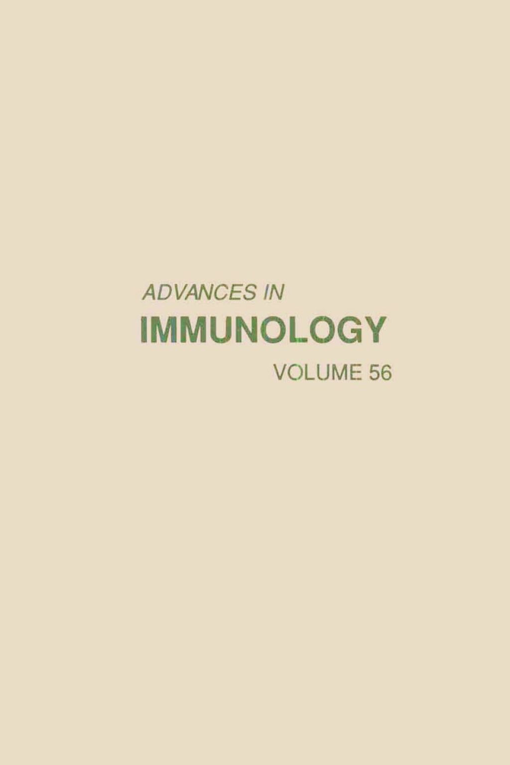 Advances in Immunology  â€“ PDF/EPUB Version Downloadable