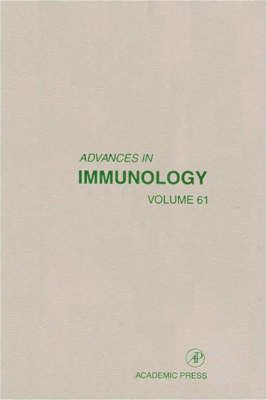 Advances in Immunology â€“ PDF/EPUB Version Downloadable