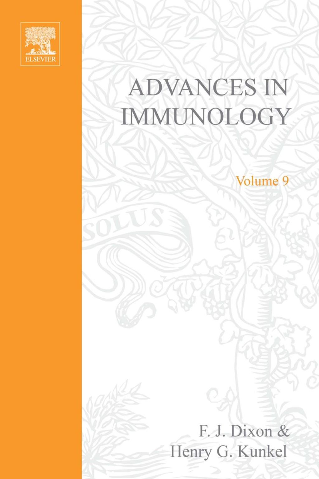 ADVANCES IN IMMUNOLOGY VOLUME 9  â€“ PDF/EPUB Version Downloadable