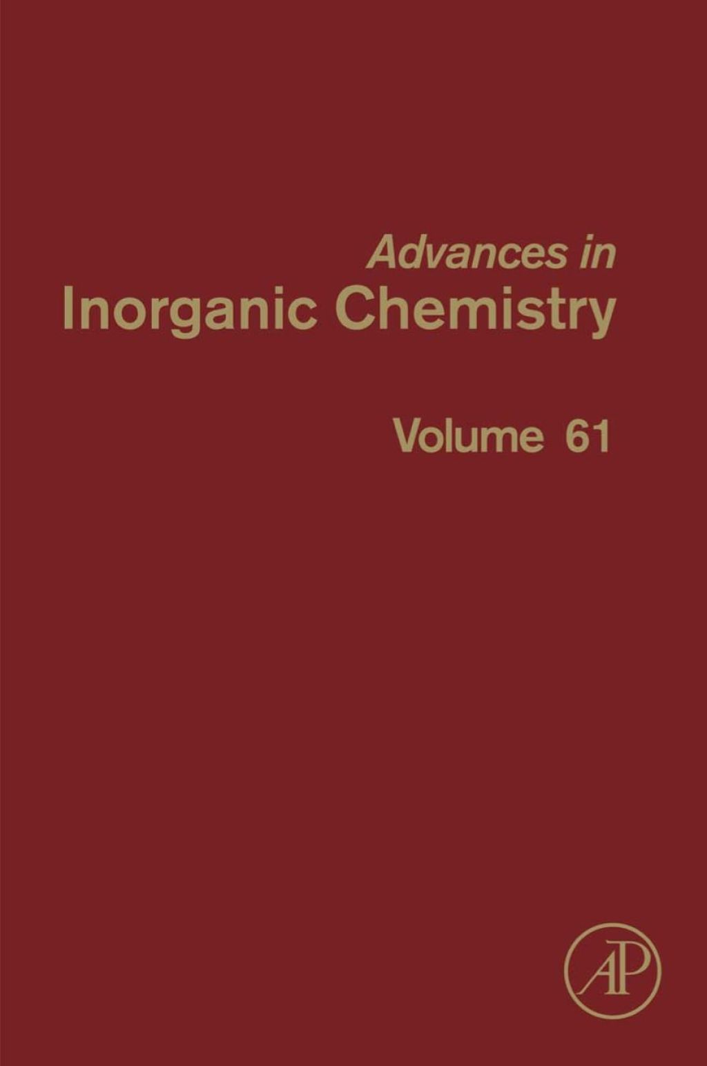 Advances in Inorganic Chemistry â€“ PDF/EPUB Version Downloadable