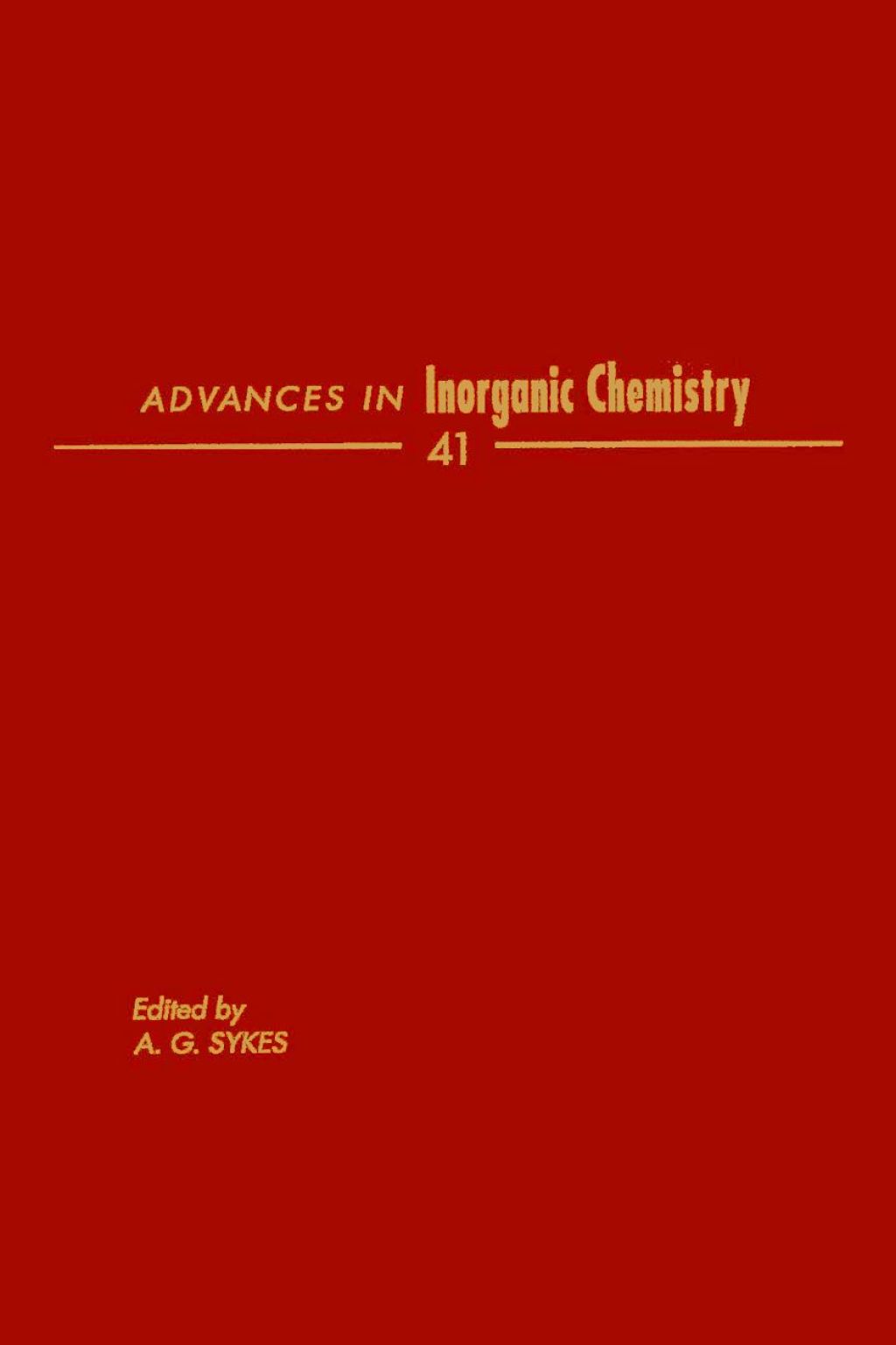 Advances in Inorganic Chemistry – PDF/EPUB Version Downloadable Advances in Inorganic Chemistry – PDF/EPUB Version Downloadable - Image 1