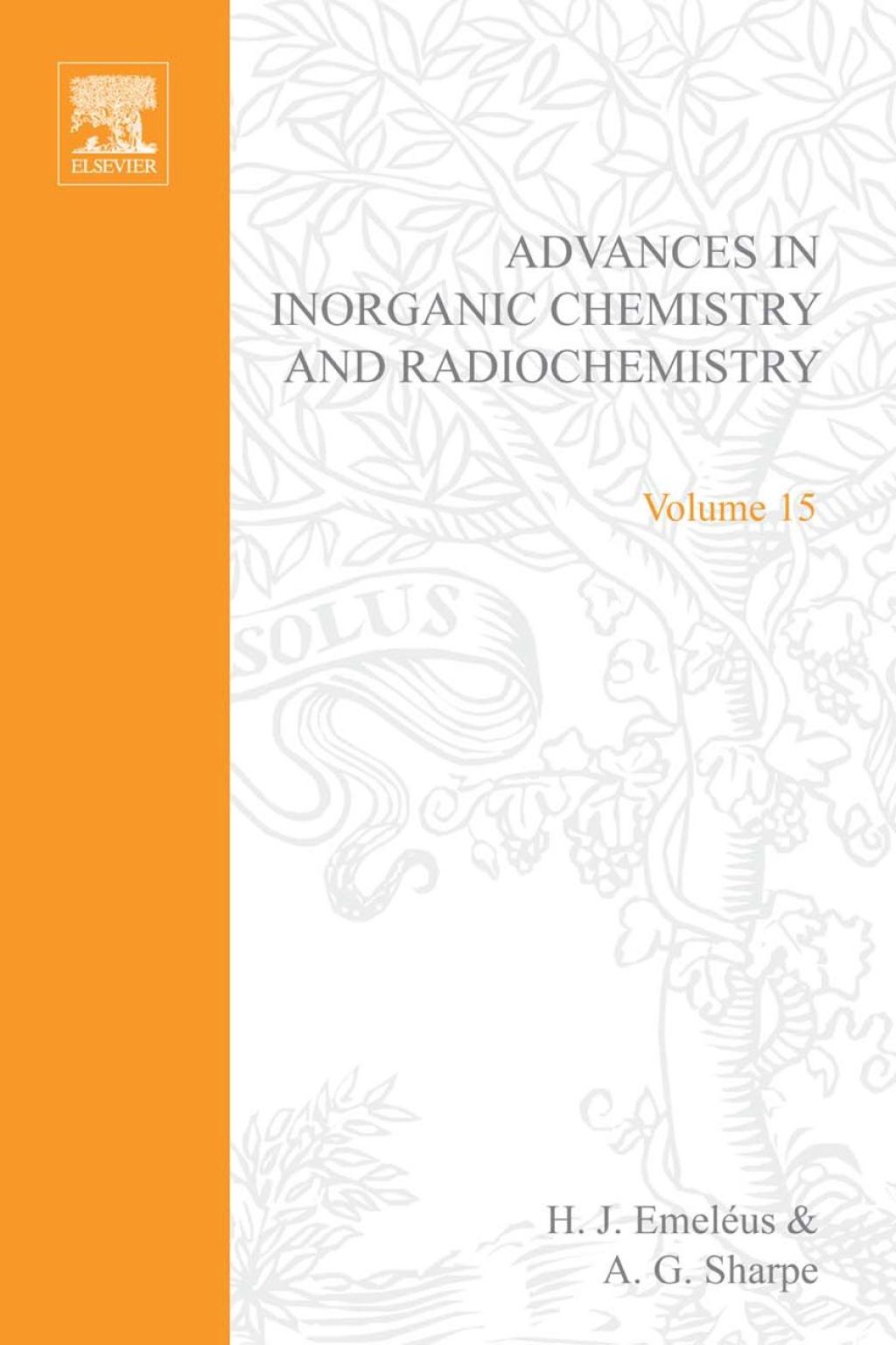 ADVANCES IN INORGANIC CHEMISTRY AND RADIOCHEMISTRY VOL 15  â€“ PDF/EPUB Version Downloadable