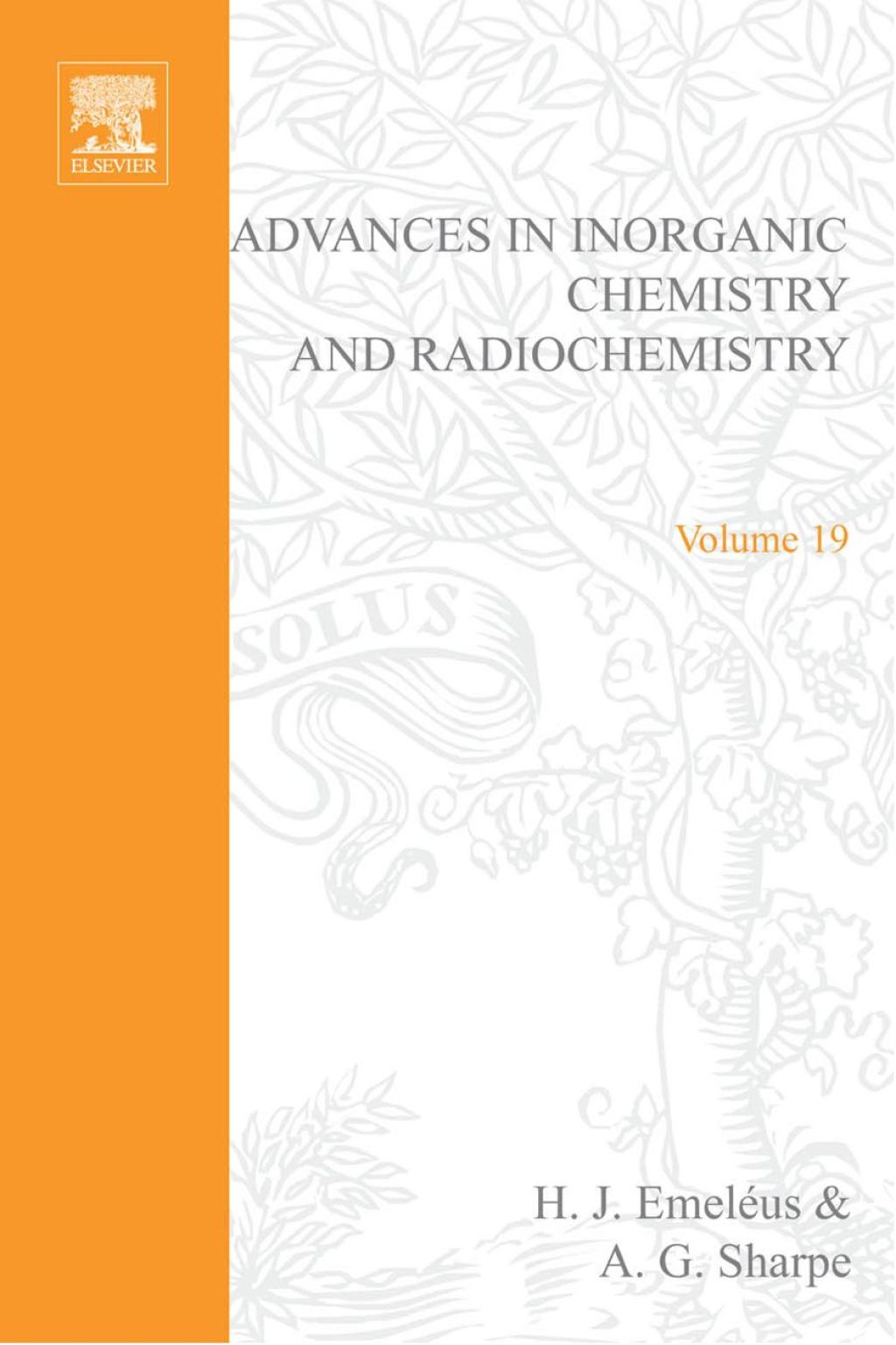 ADVANCES IN INORGANIC CHEMISTRY AND RADIOCHEMISTRY VOL 19  â€“ PDF/EPUB Version Downloadable