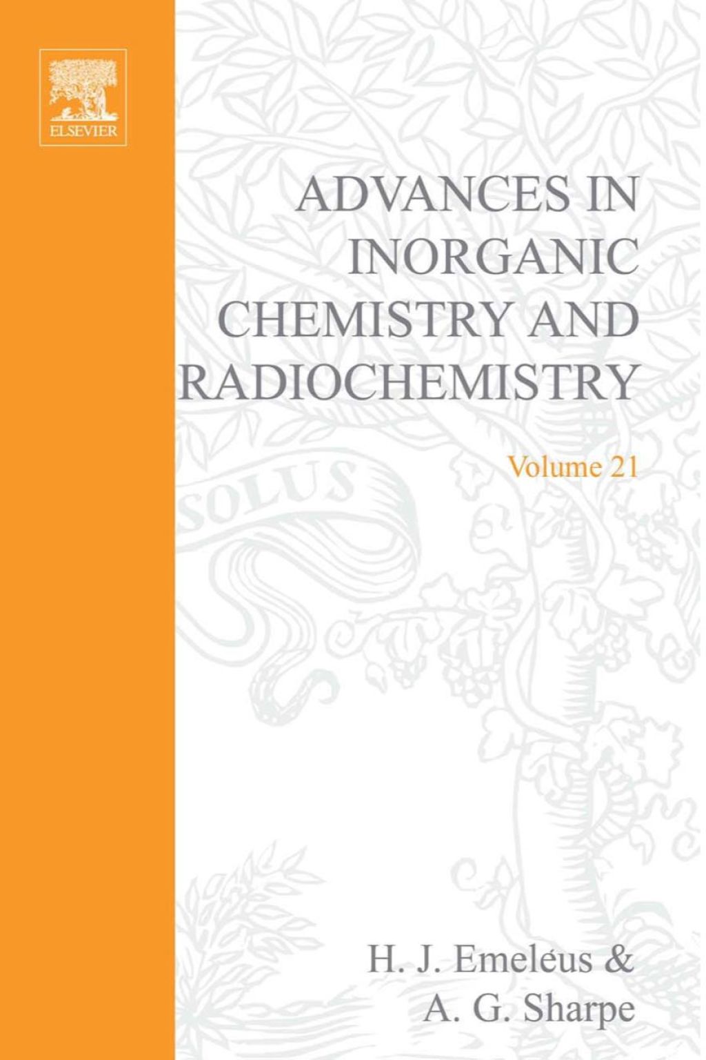 ADVANCES IN INORGANIC CHEMISTRY AND RADIOCHEMISTRY VOL 21  â€“ PDF/EPUB Version Downloadable